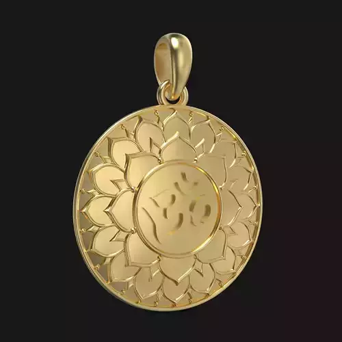 OM pendant 3d model  3D print model