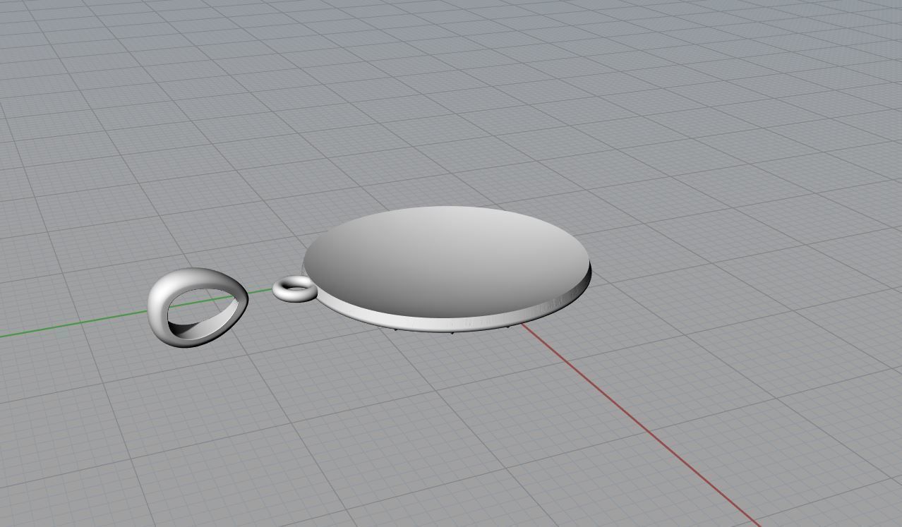 OM pendant 3d model  3D print model_11