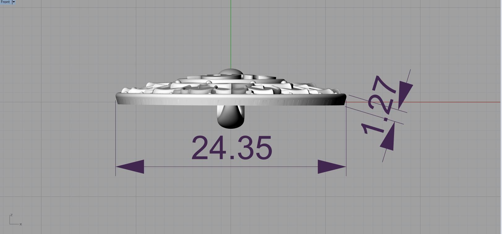 OM pendant 3d model  3D print model_13