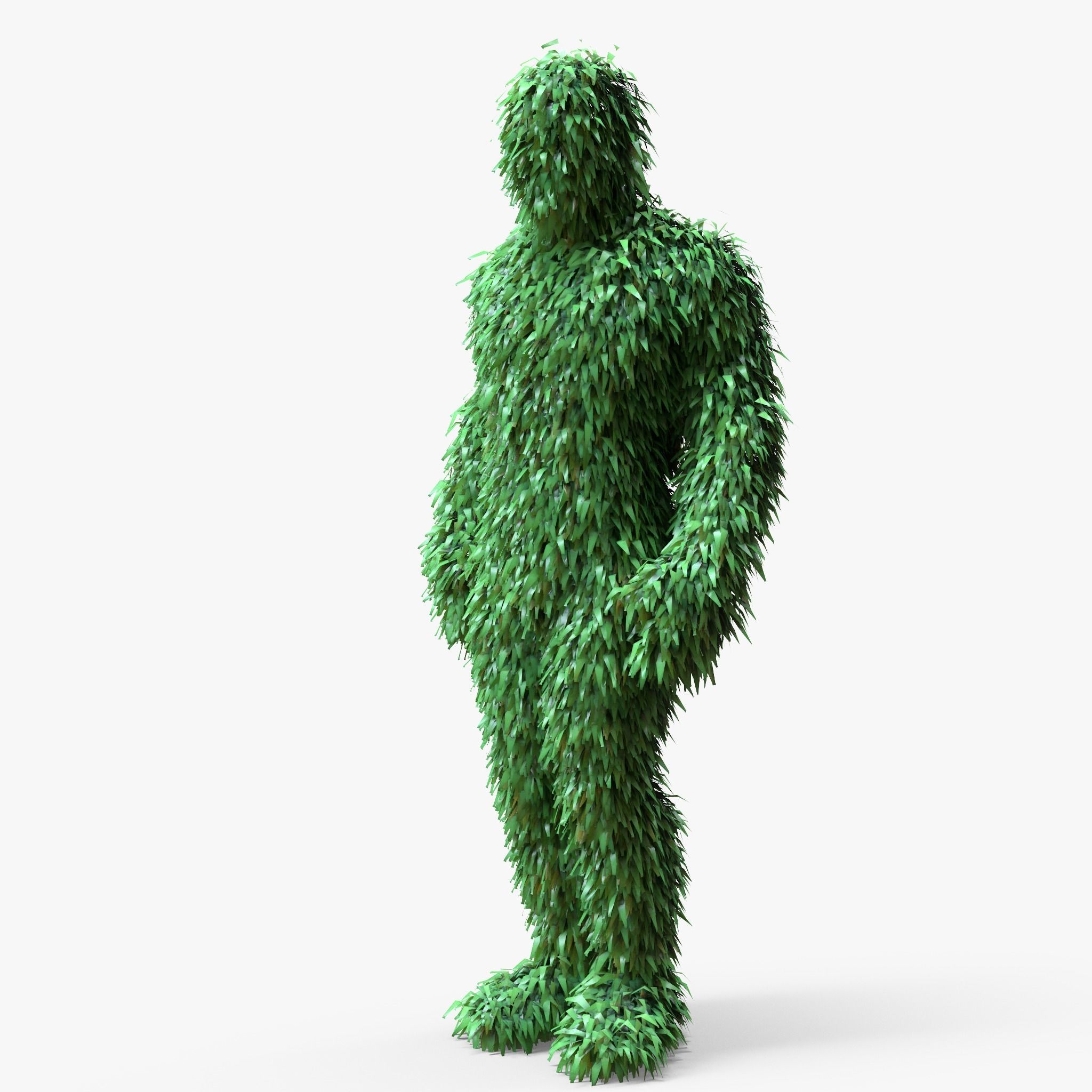 Human Topiary Garden Sculptures 3D model_2