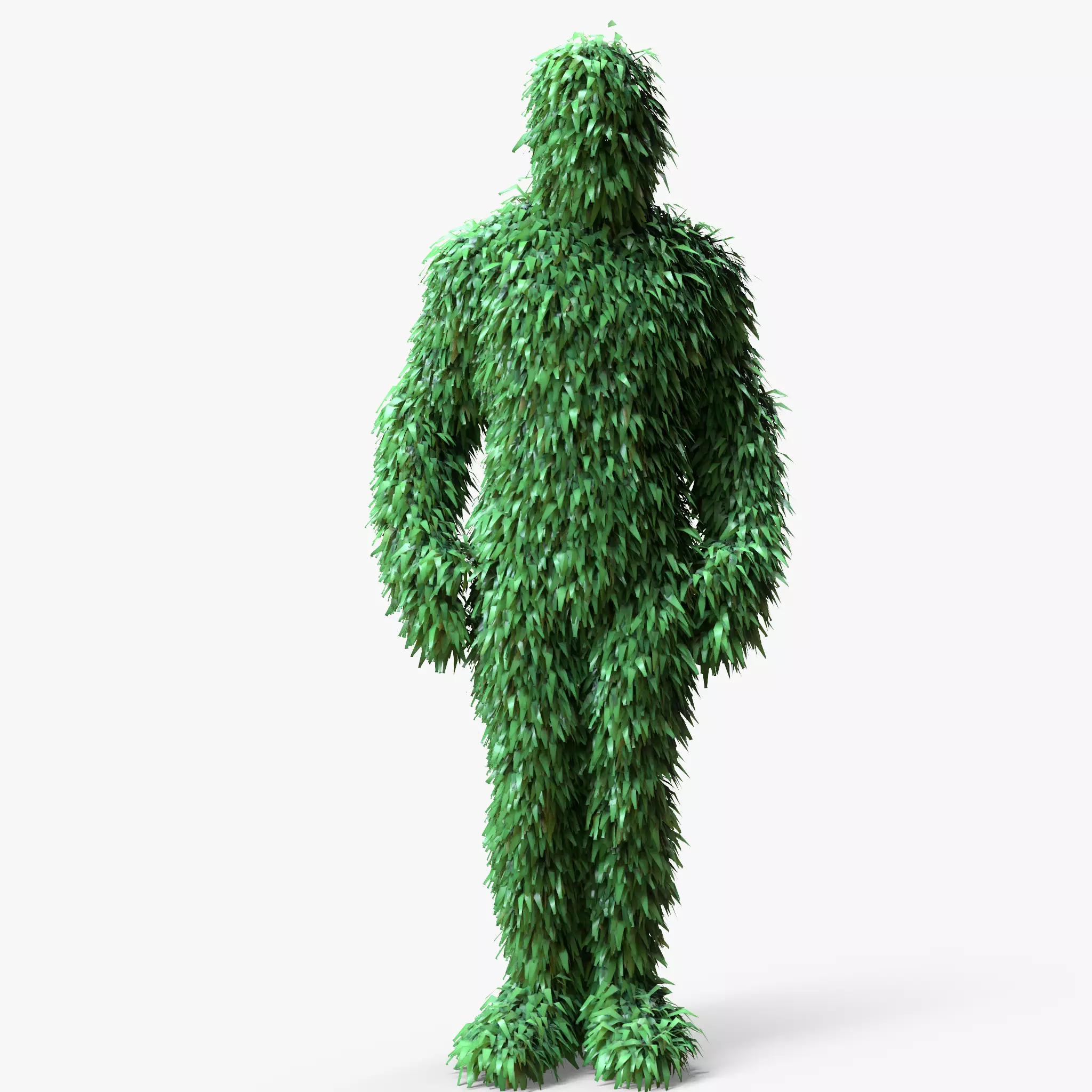 Human Topiary Garden Sculptures 3D model_0