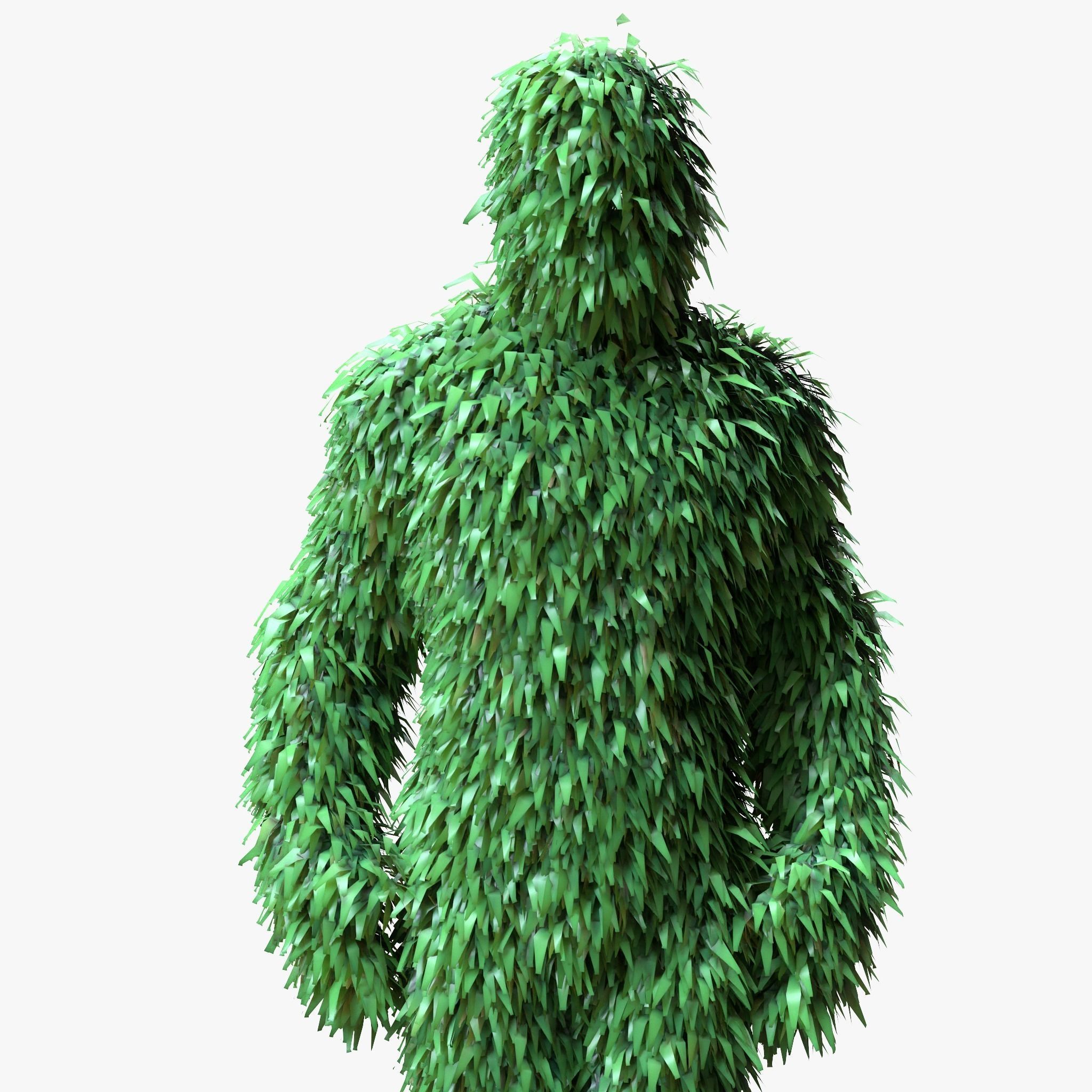 Human Topiary Garden Sculptures 3D model_3