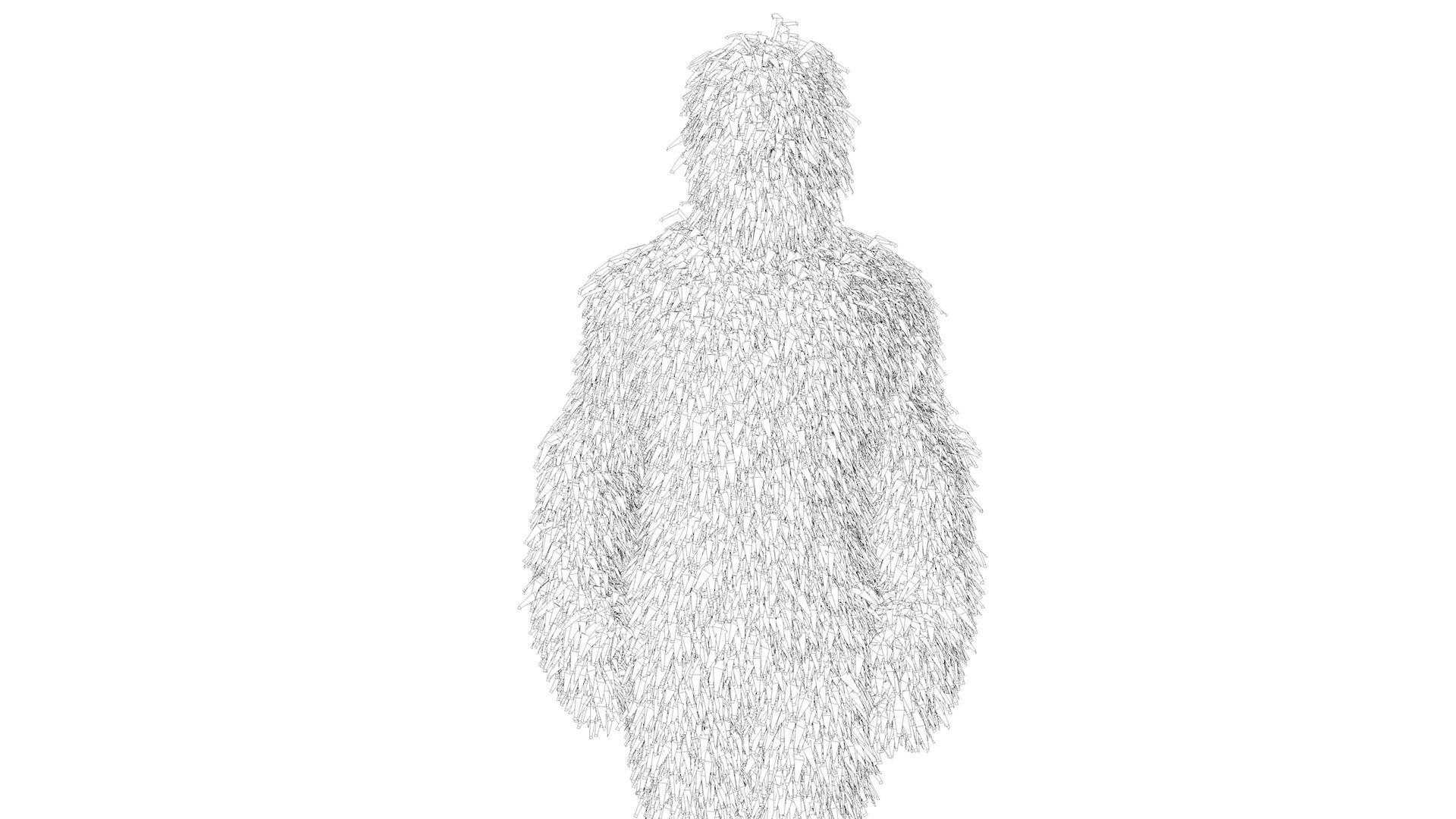 Human Topiary Garden Sculptures 3D model_6