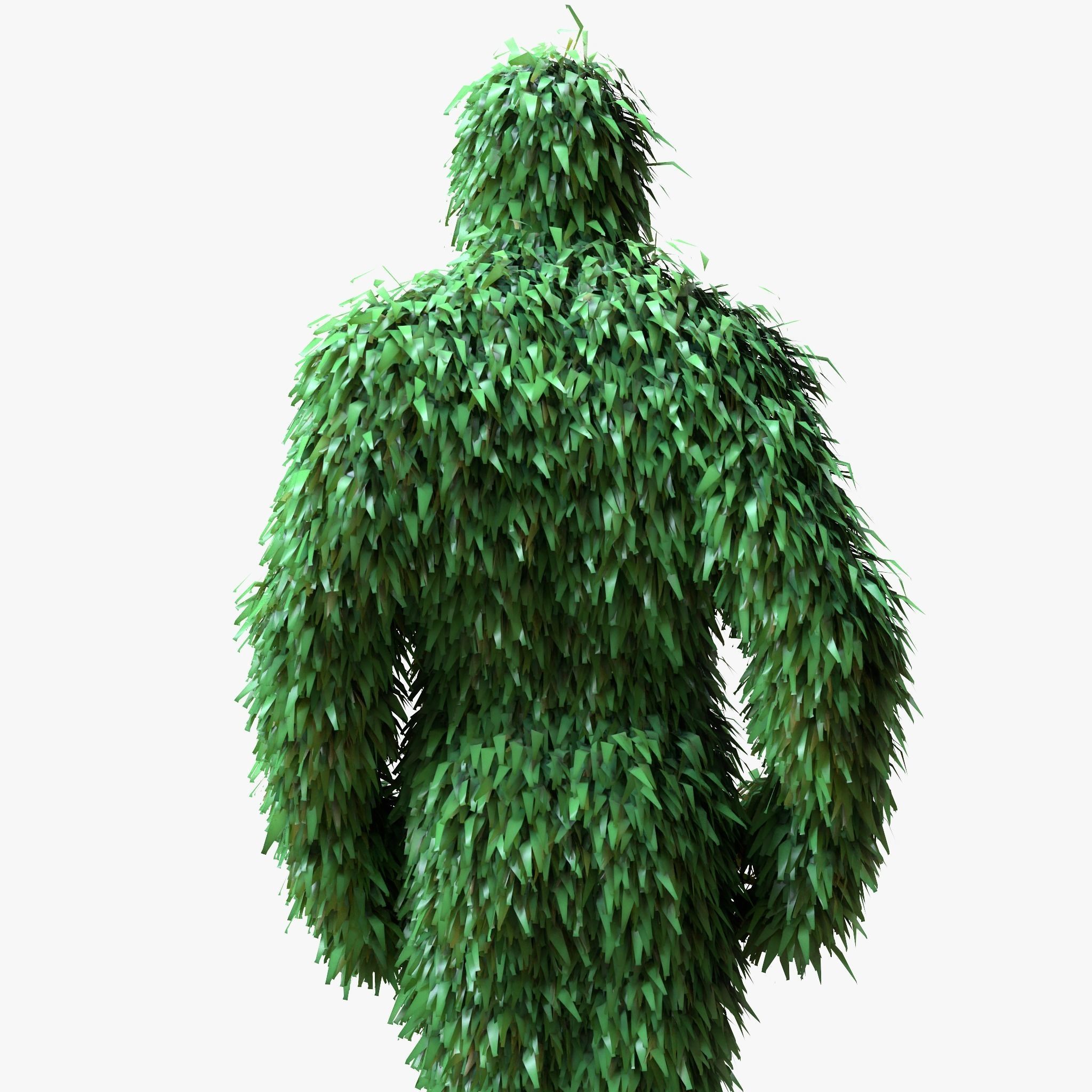 Human Topiary Garden Sculptures 3D model_4
