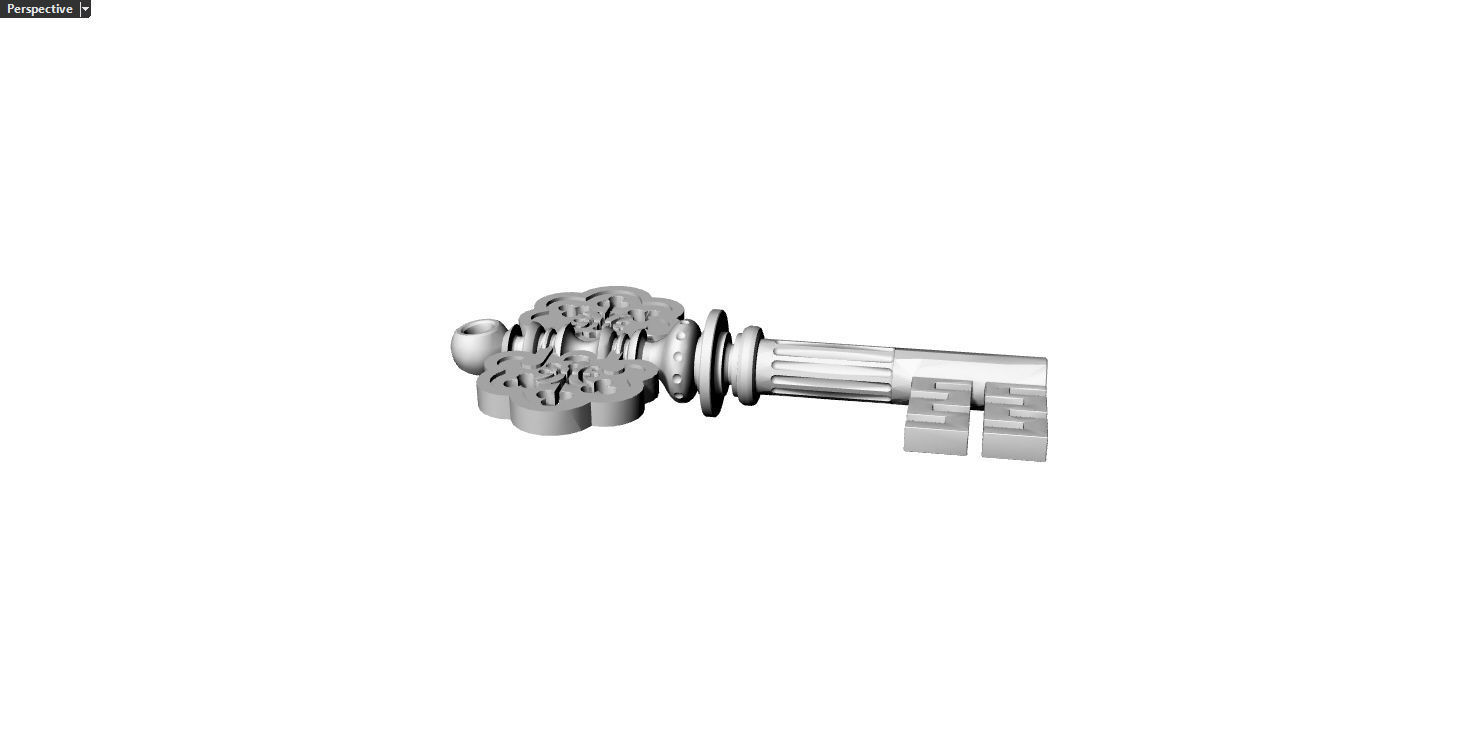 key 4 stainless steel ball valve 3D print model_1