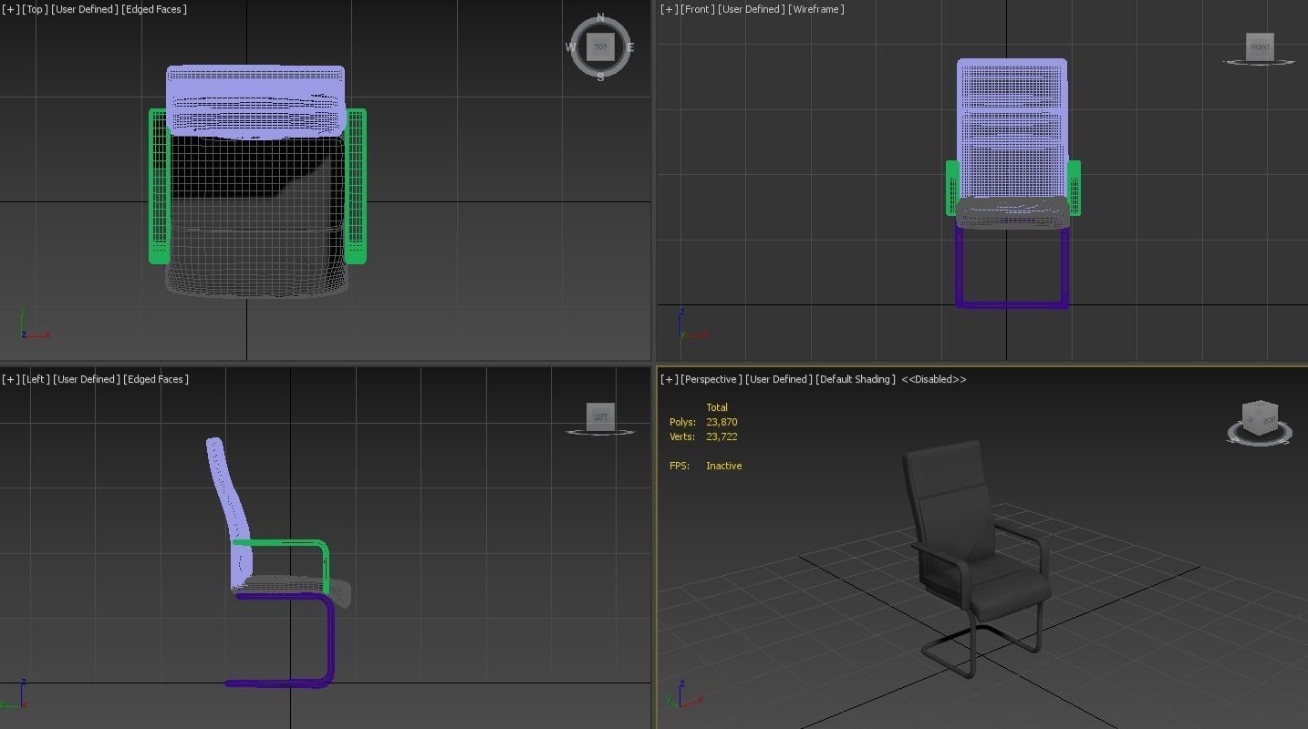Office Chair 3D model_2