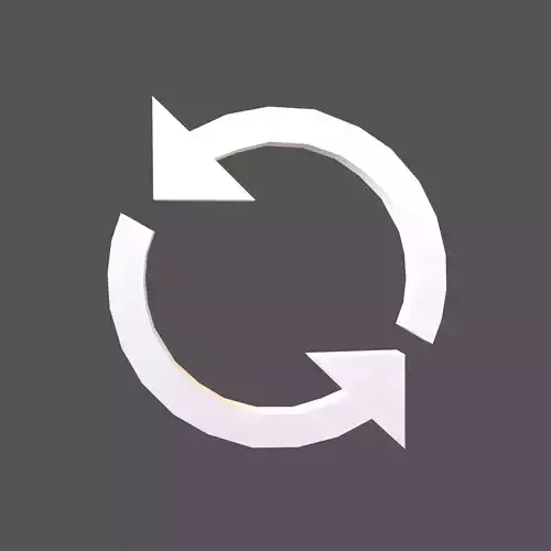 Reload Symbol V1 002 Low-poly 3D model