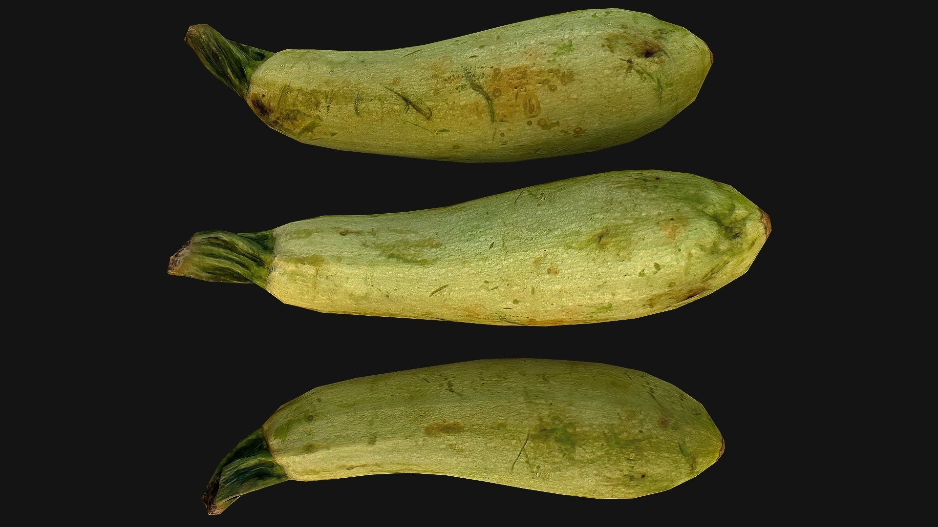 Marrow squash Low-poly 3D model_7