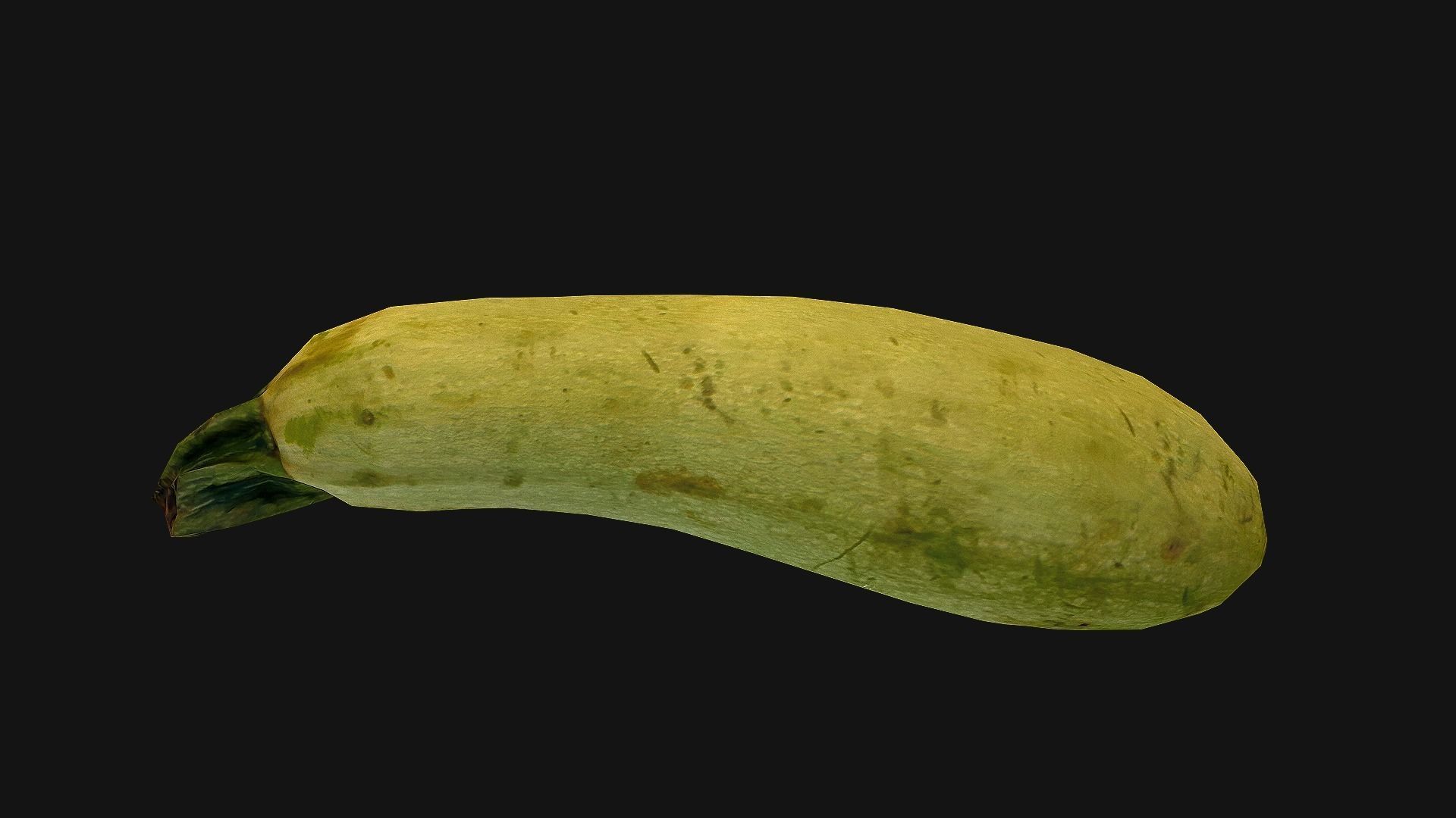 Marrow squash Low-poly 3D model_13