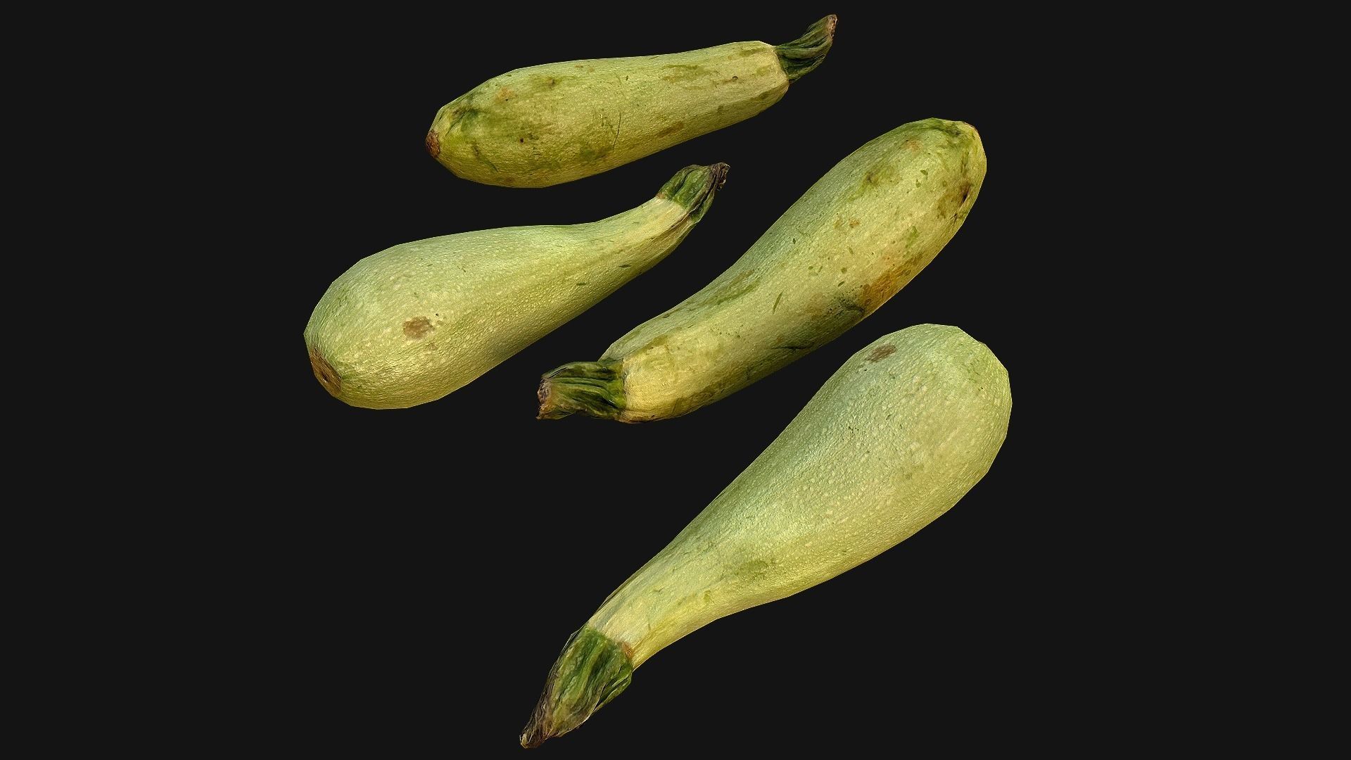 Marrow squash Low-poly 3D model_6