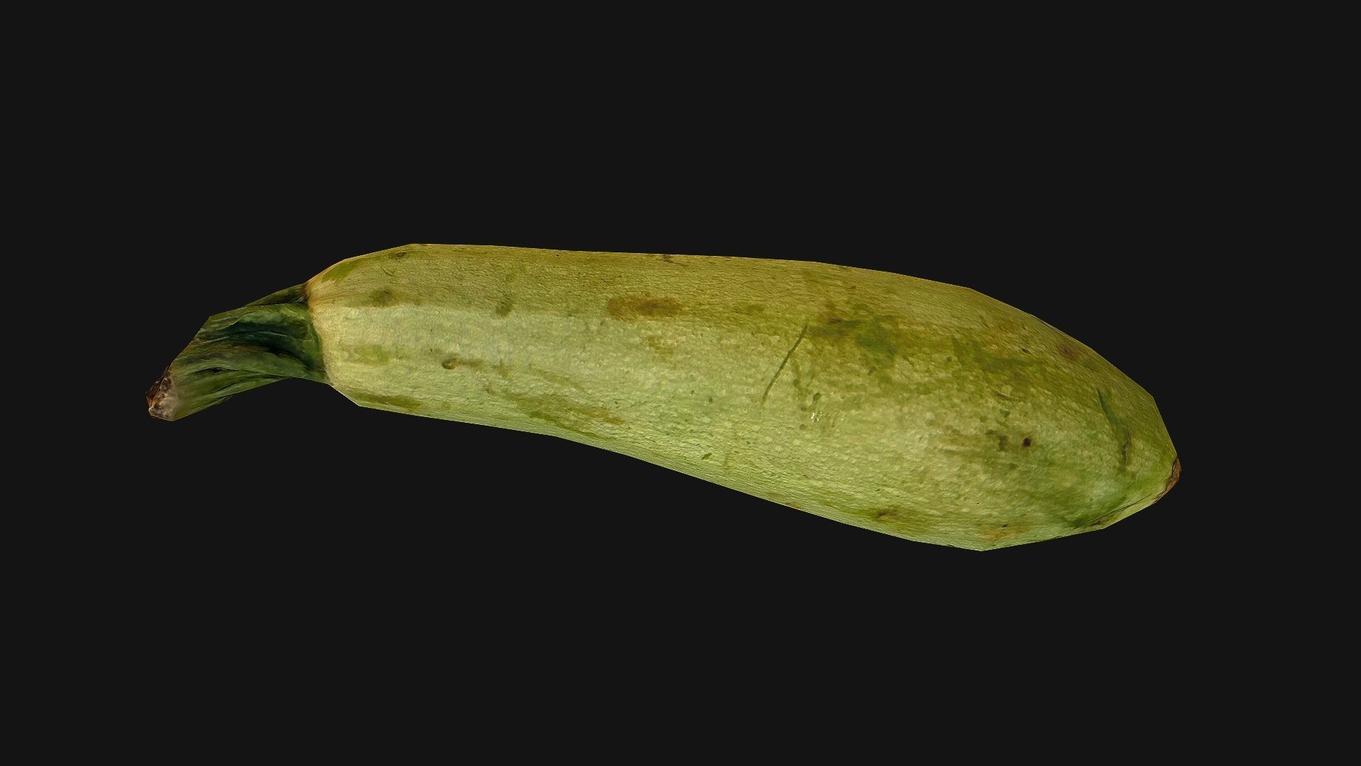 Marrow squash Low-poly 3D model_14