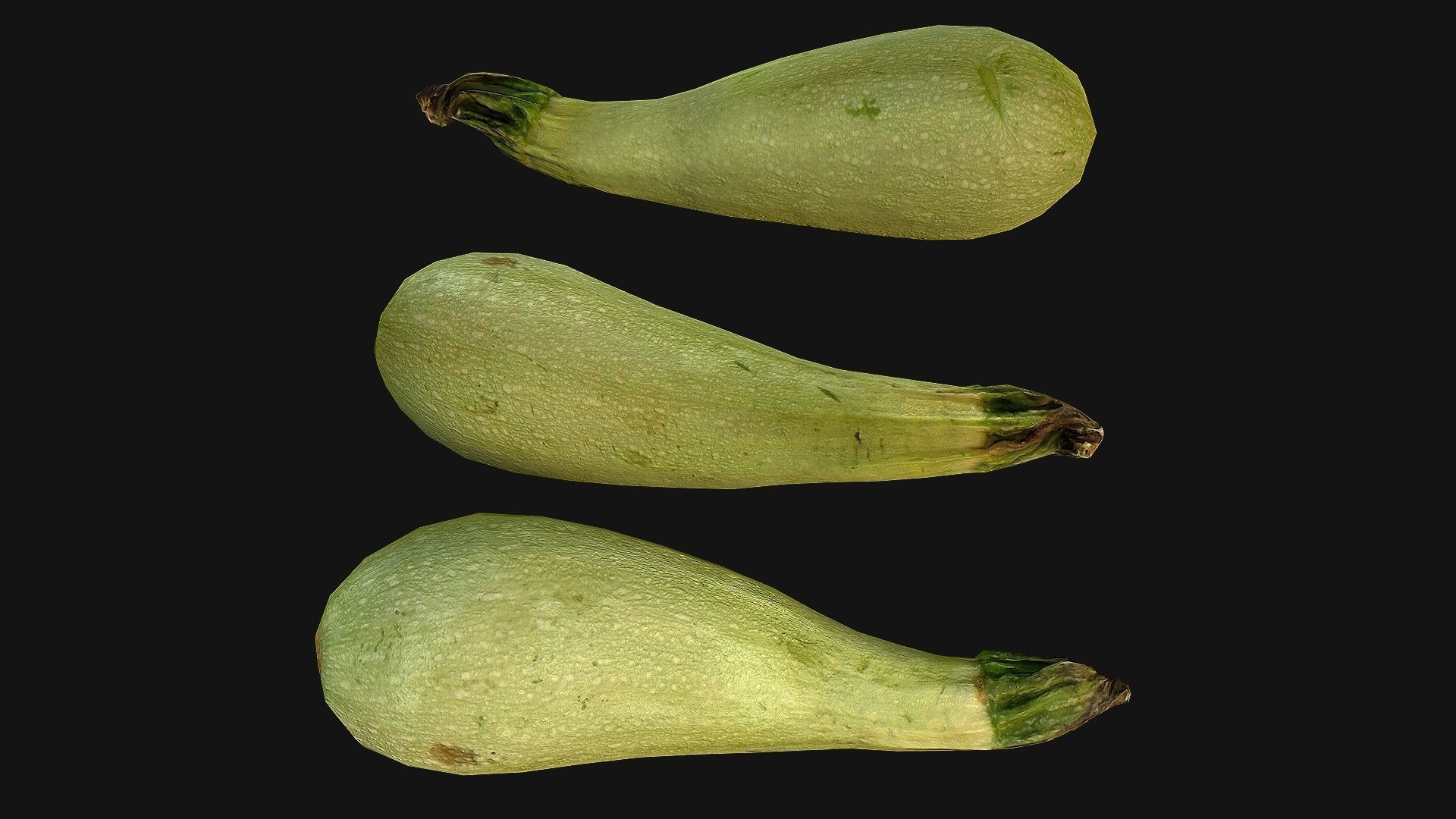 Marrow squash Low-poly 3D model_8