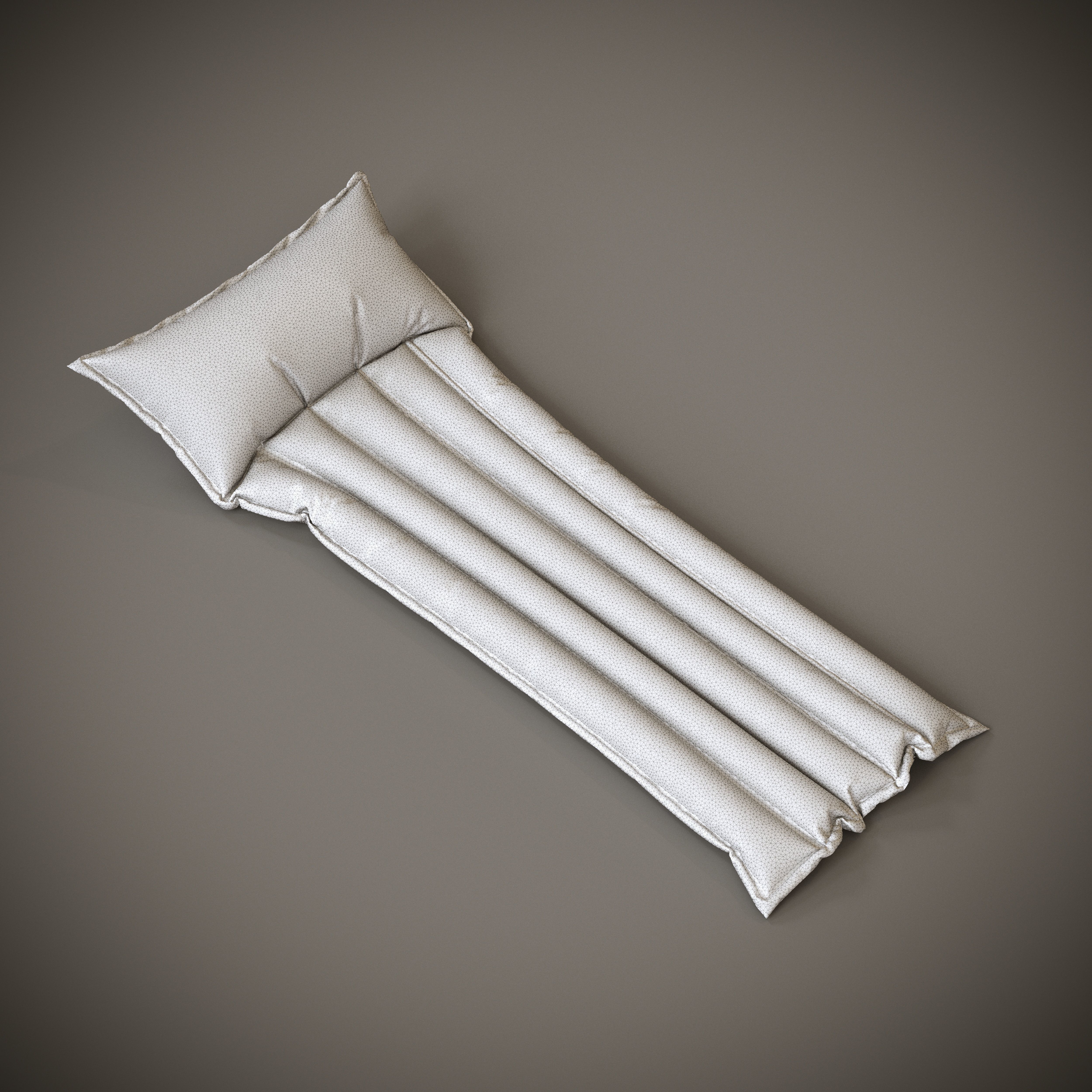 3 Mattress Models Low-poly 3D model_26