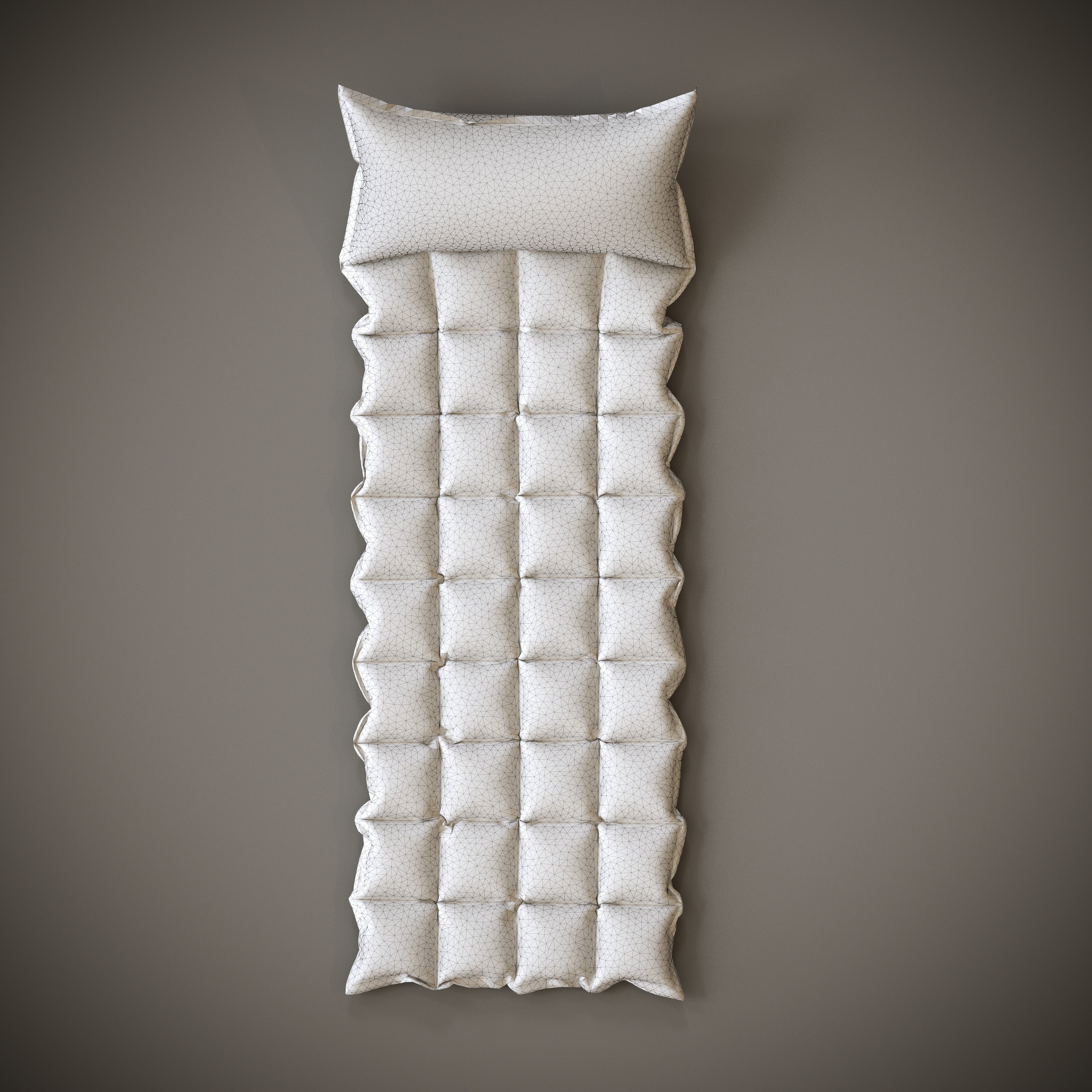 3 Mattress Models Low-poly 3D model_28