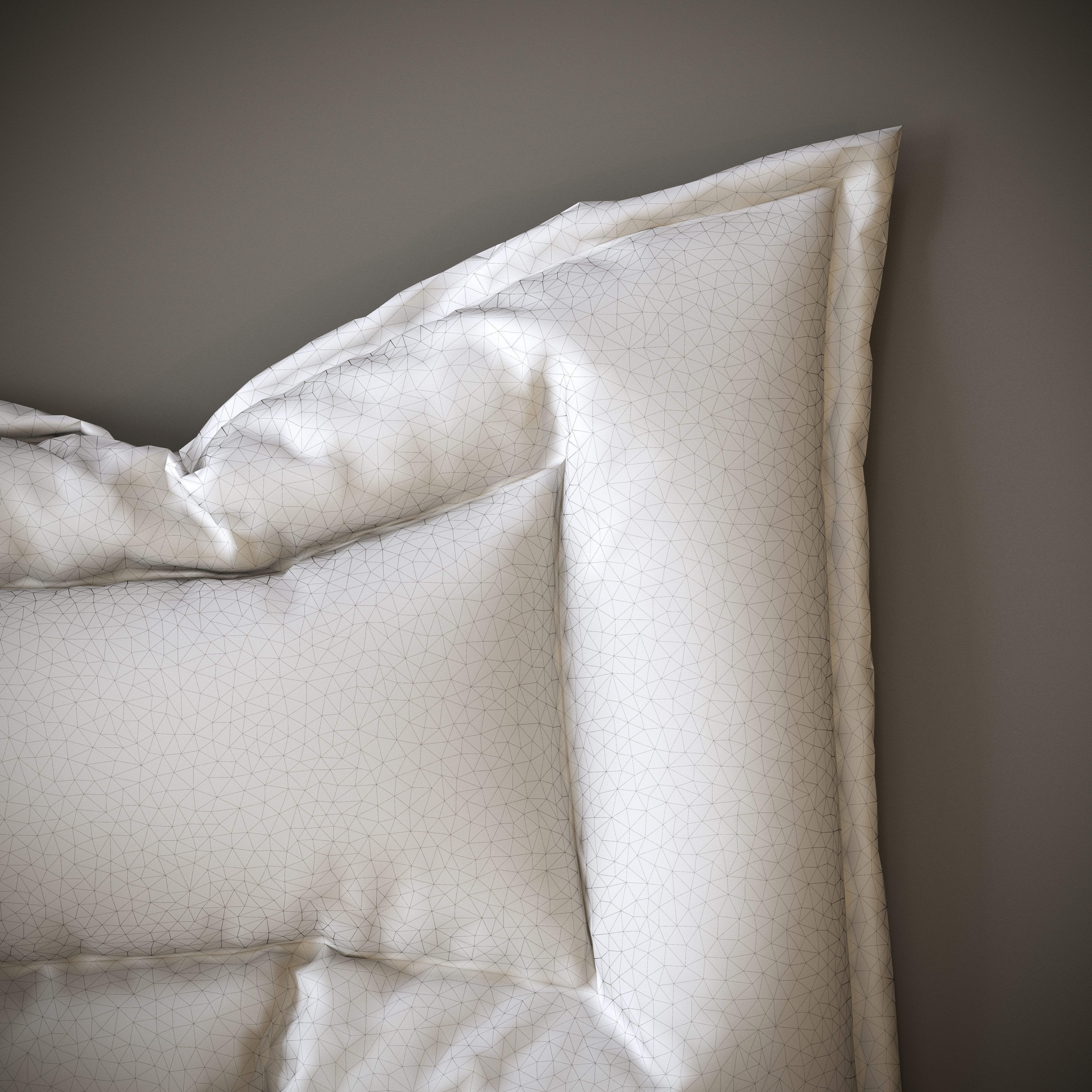 3 Mattress Models Low-poly 3D model_11