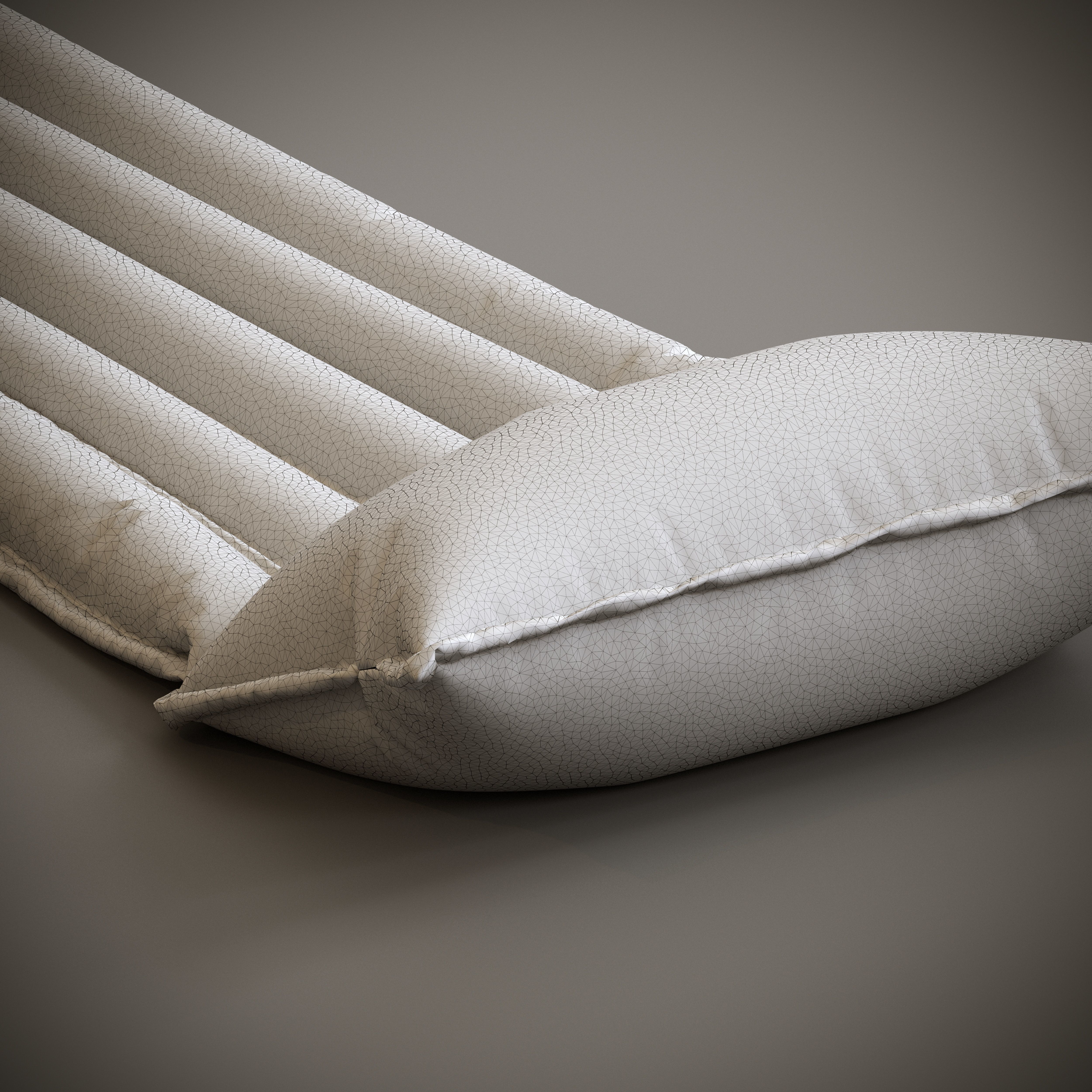 3 Mattress Models Low-poly 3D model_19