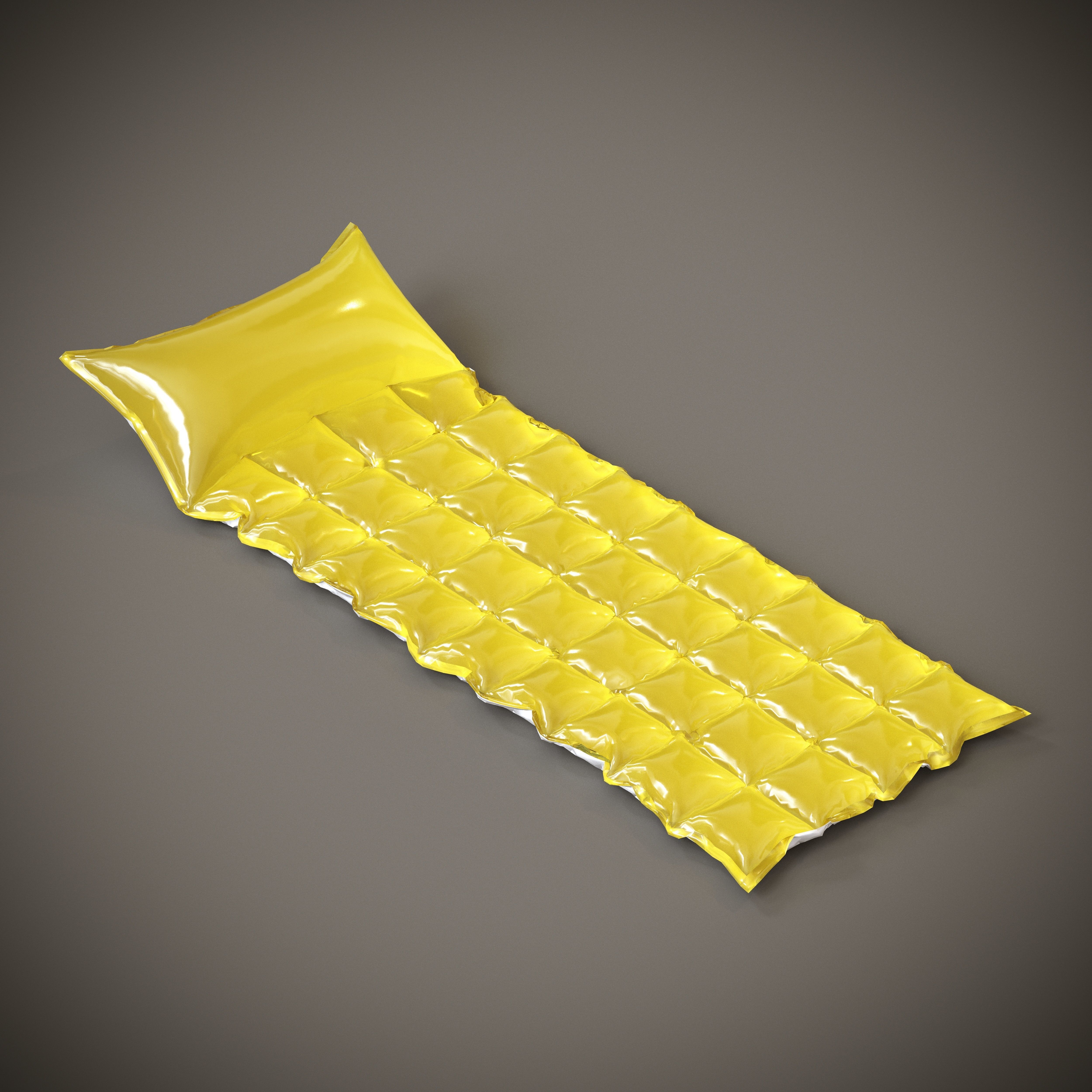 3 Mattress Models Low-poly 3D model_37