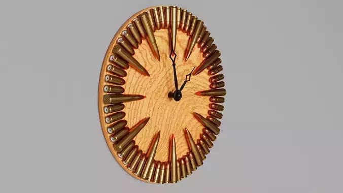 Bullet wall clock
