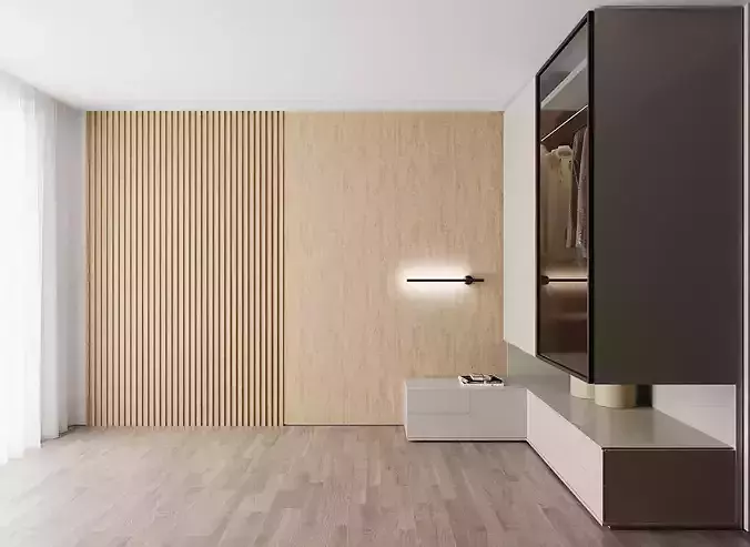 Bed headboard and  Wardrobe 