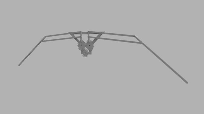 Bird Flapping Mechanism 3D model