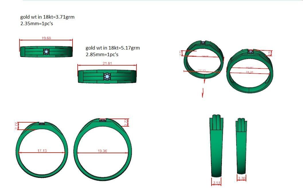 Wedding Band - 2034 3D print model_5