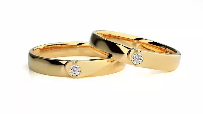Wedding Band - 0614-185N 3D print model