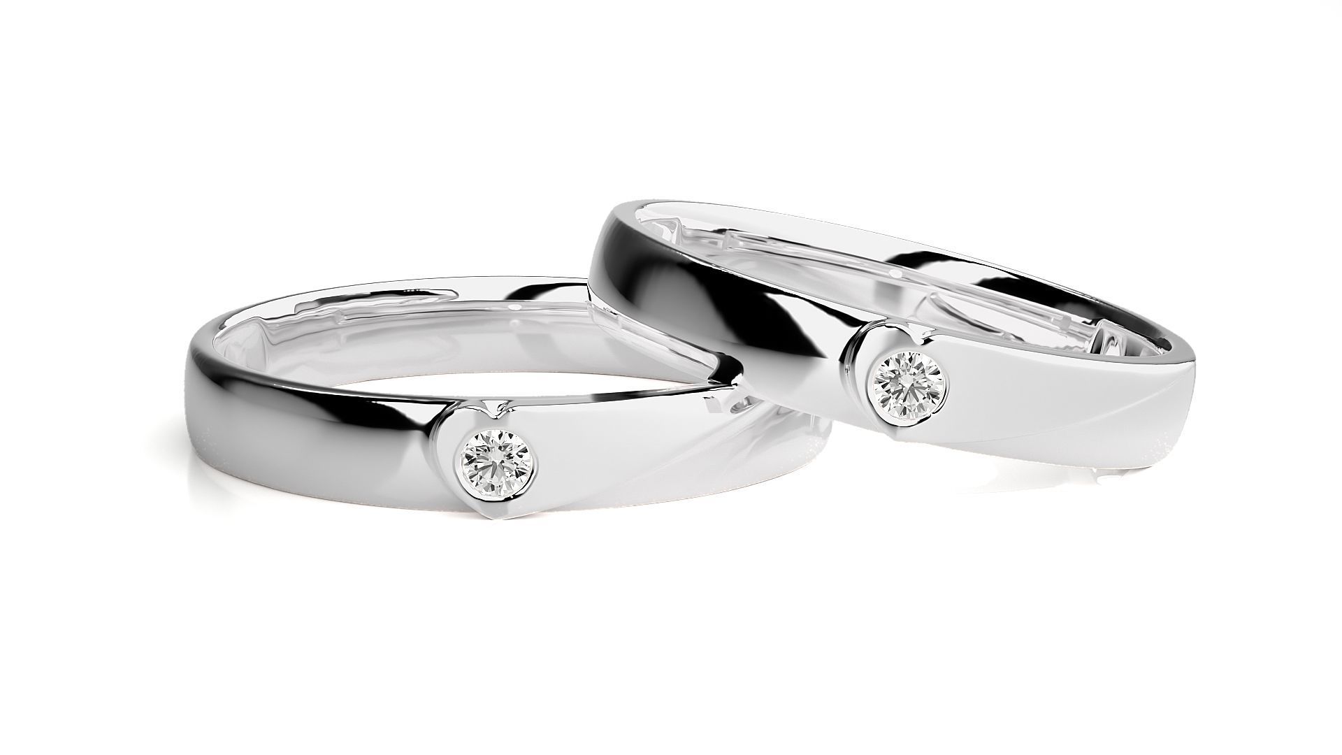 Wedding Band - 0614-185N 3D print model_6