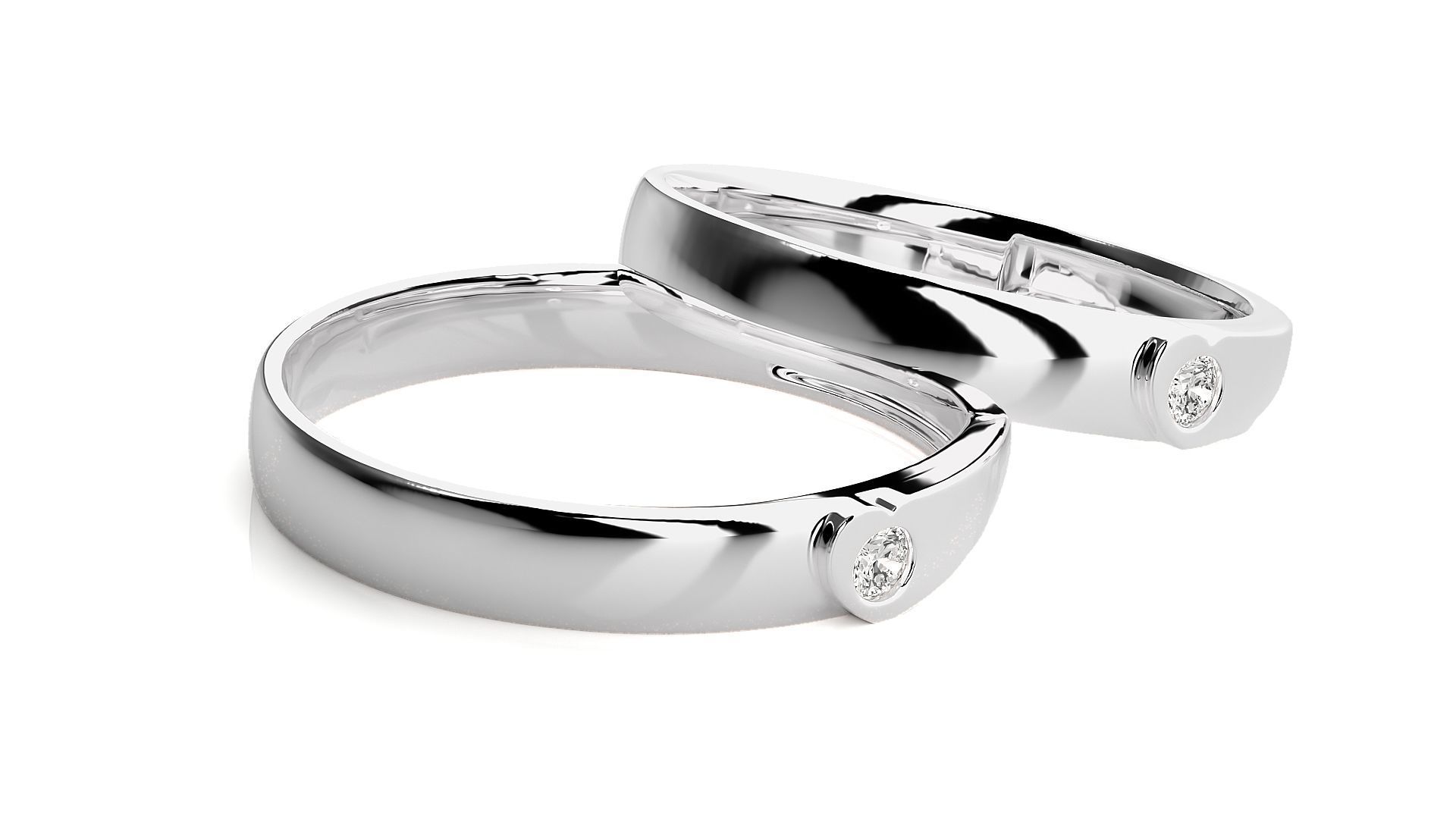 Wedding Band - 0614-185N 3D print model_7