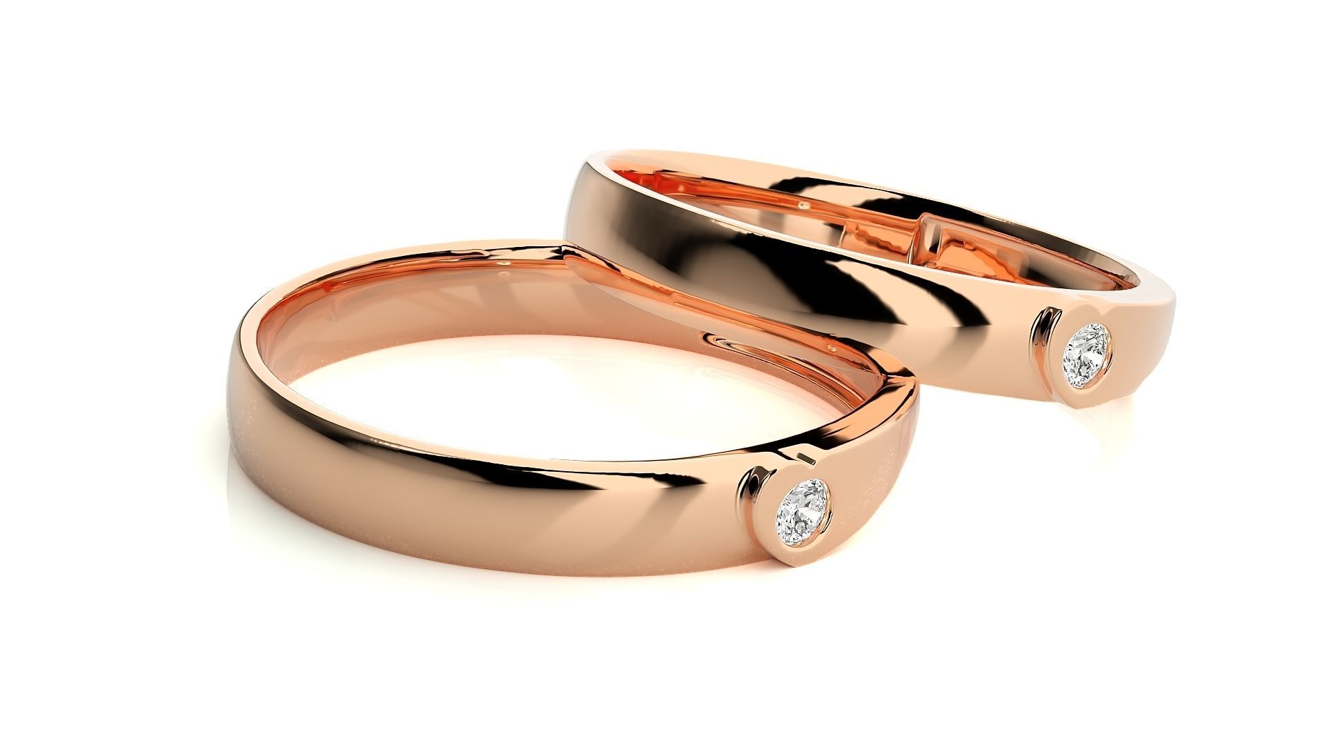 Wedding Band - 0614-185N 3D print model_2