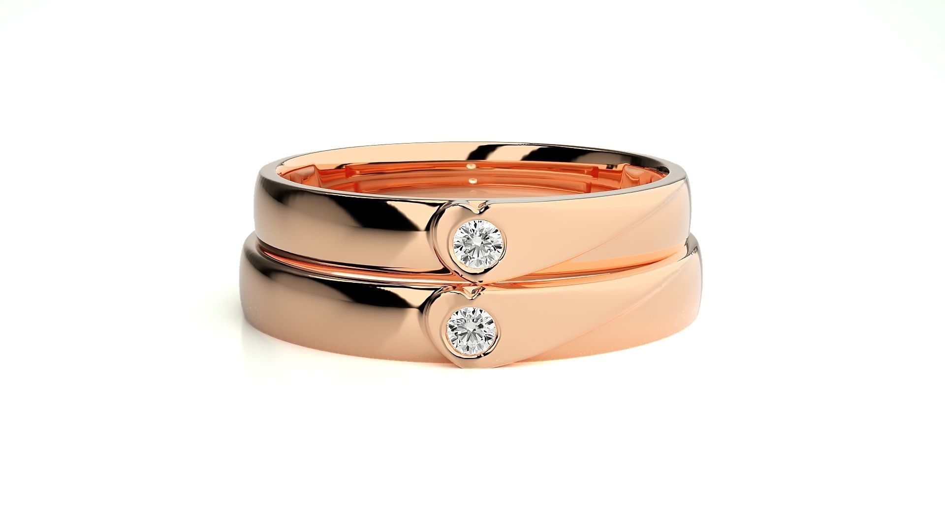 Wedding Band - 0614-185N 3D print model_3