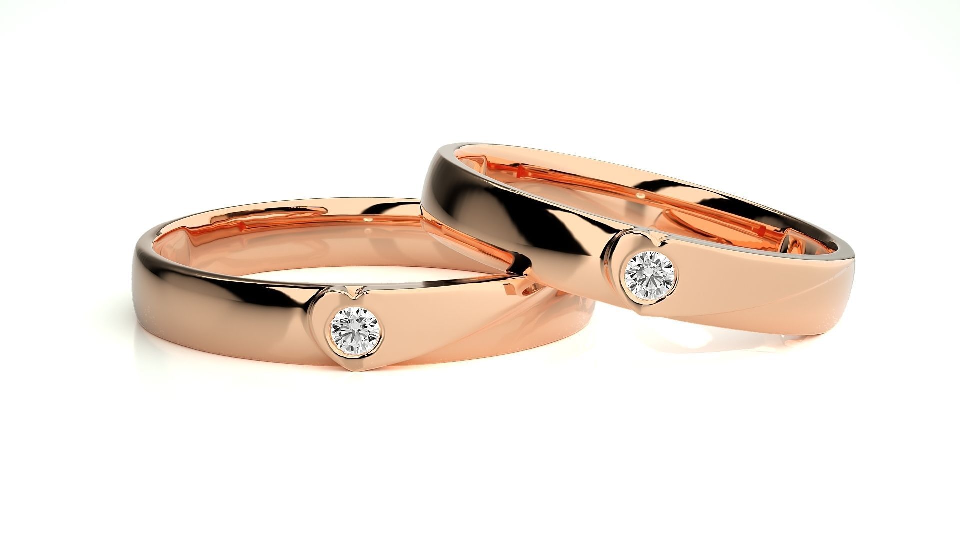 Wedding Band - 0614-185N 3D print model_1