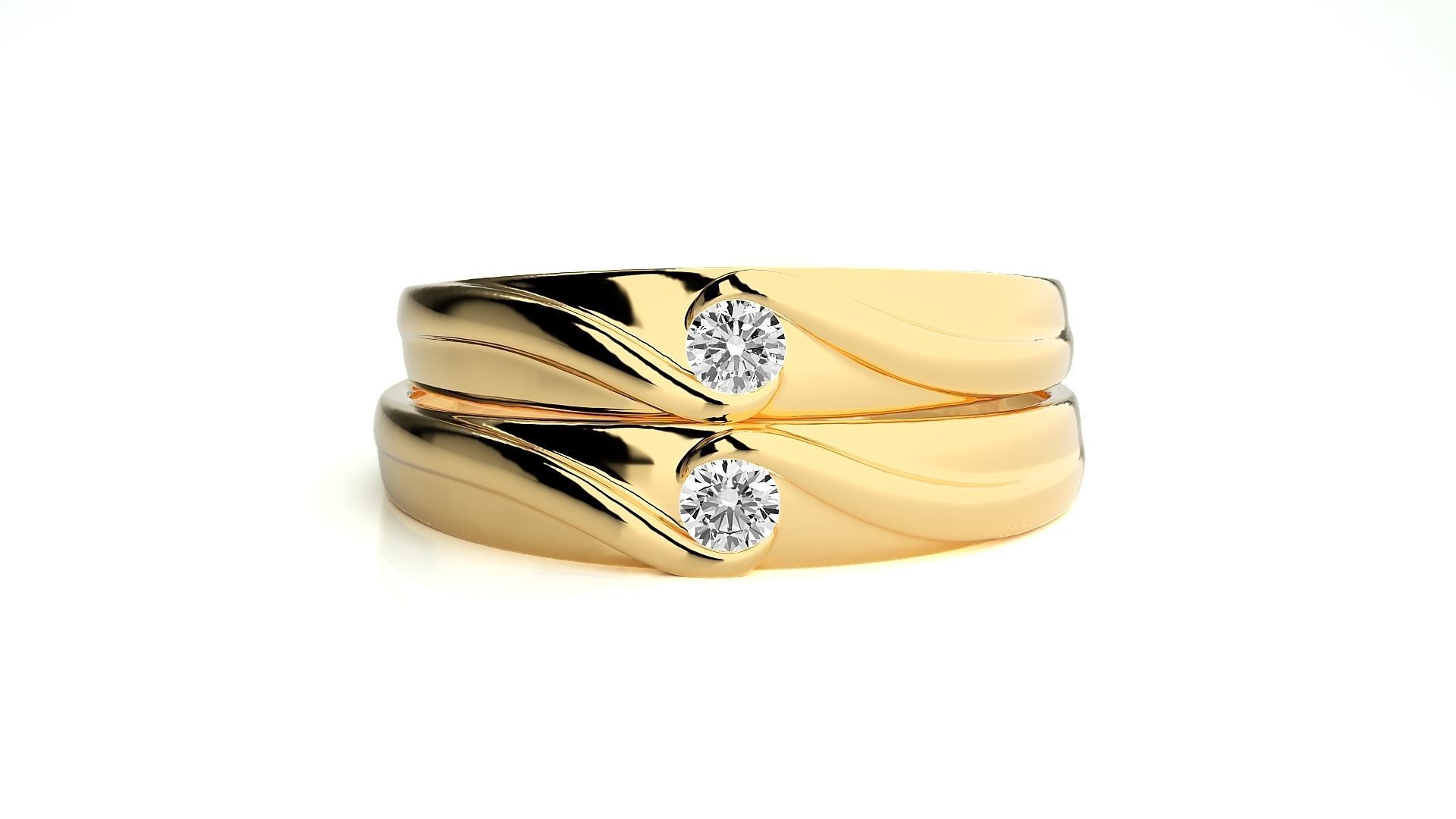 Wedding Band - 614 169N 3D print model_11