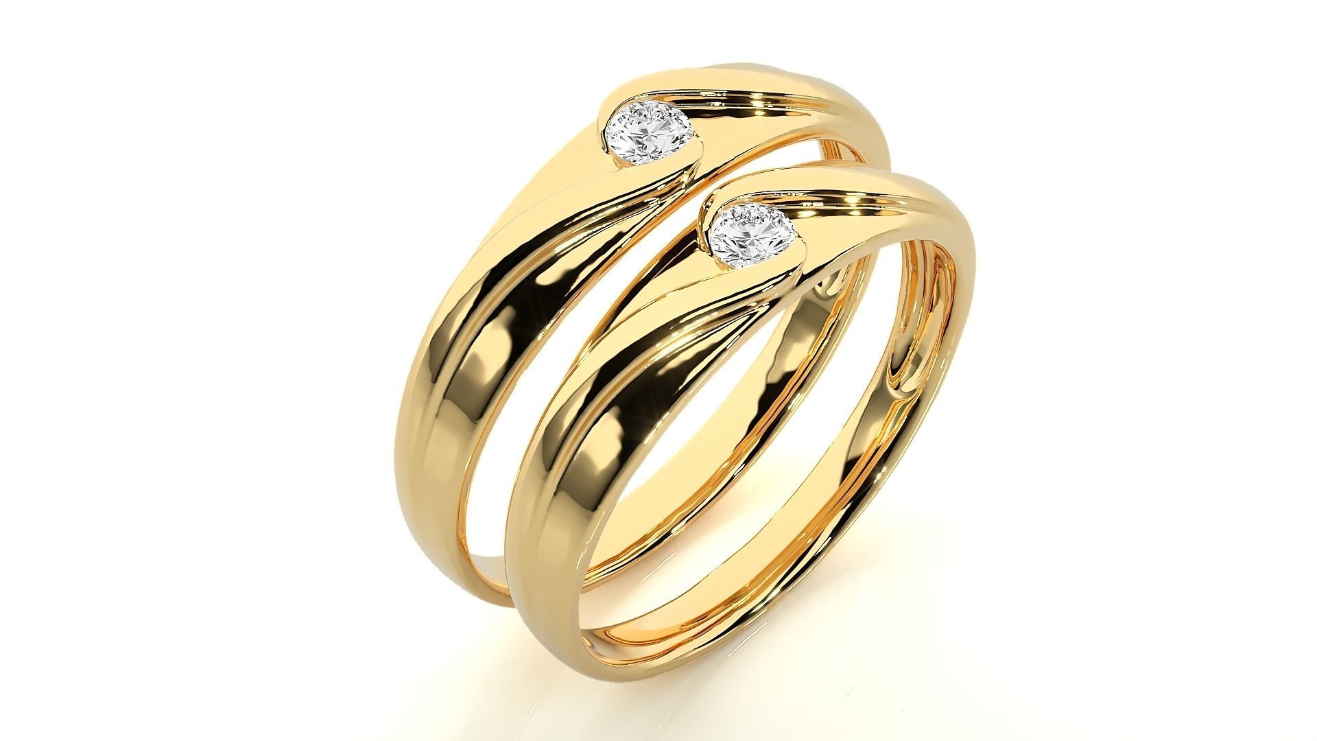 Wedding Band - 614 169N 3D print model_12