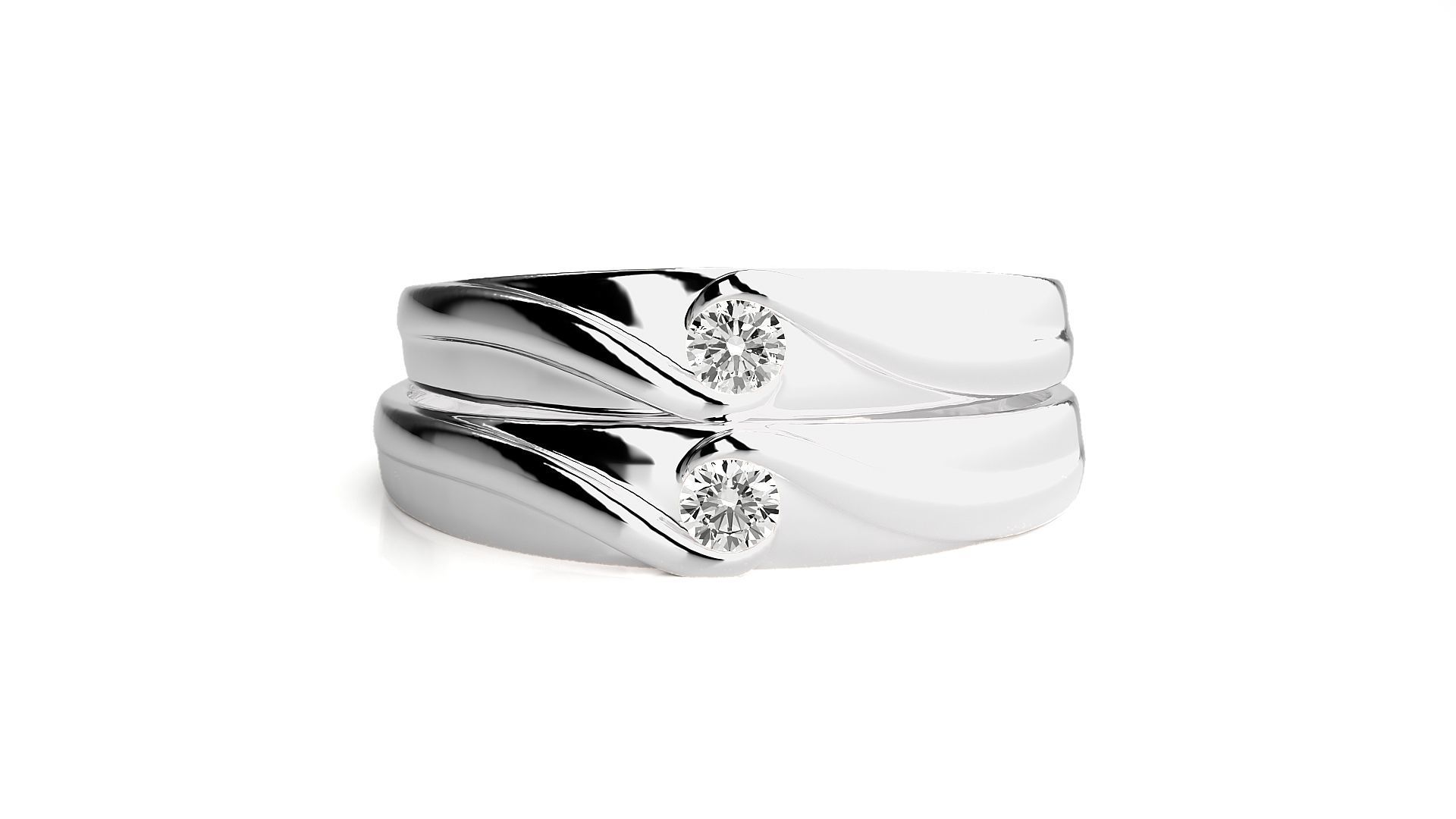 Wedding Band - 614 169N 3D print model_8