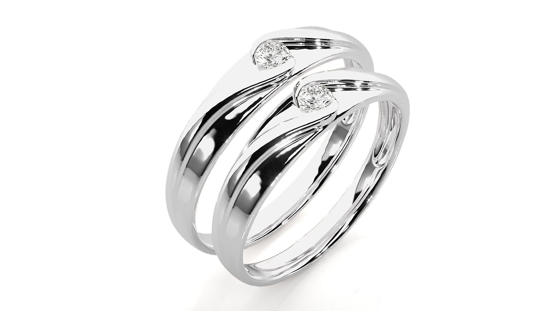 Wedding Band - 614 169N 3D print model_9