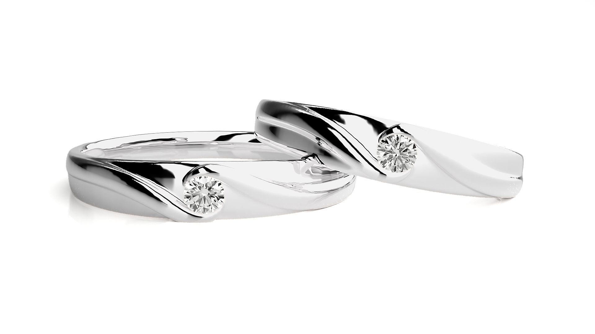 Wedding Band - 614 169N 3D print model_6