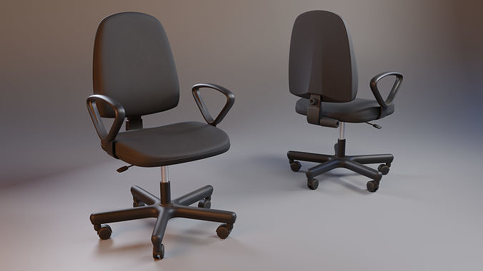Office Chair - New and Used Variations 3D model