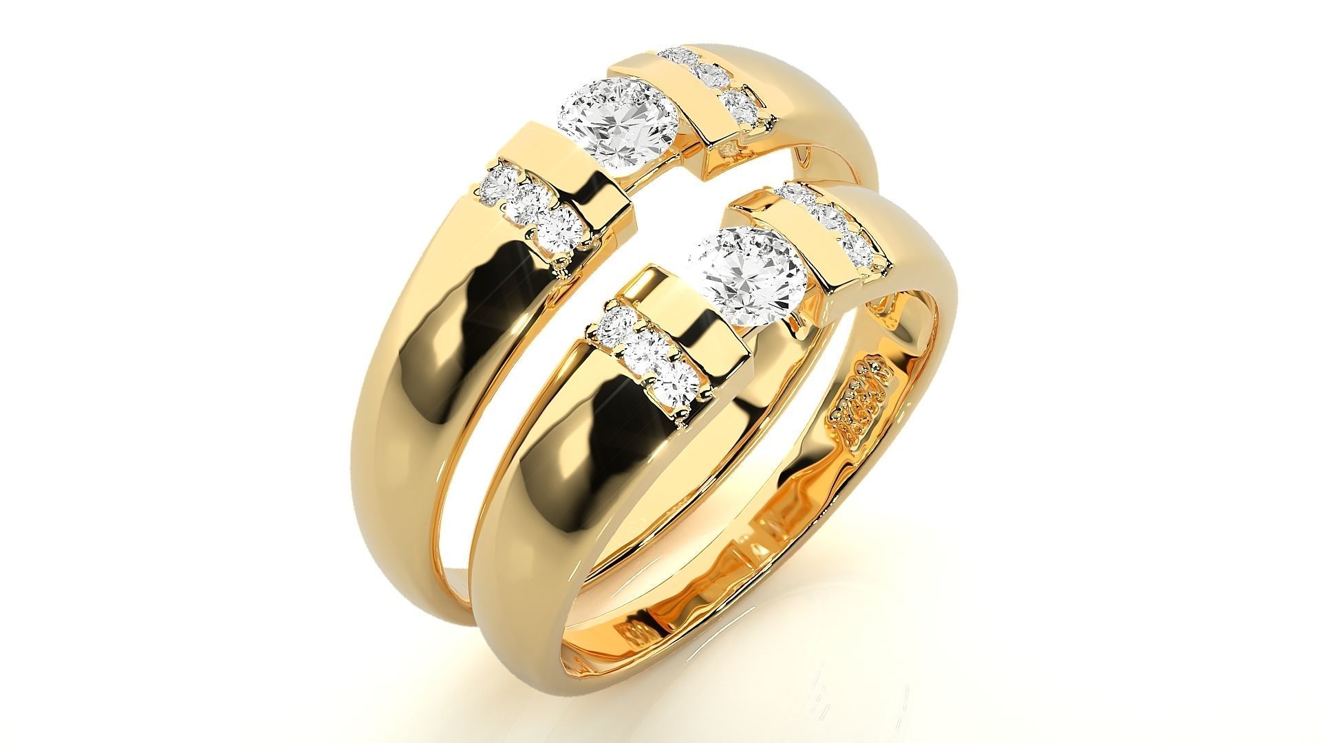 Wedding Band - 1921 3D print model_12