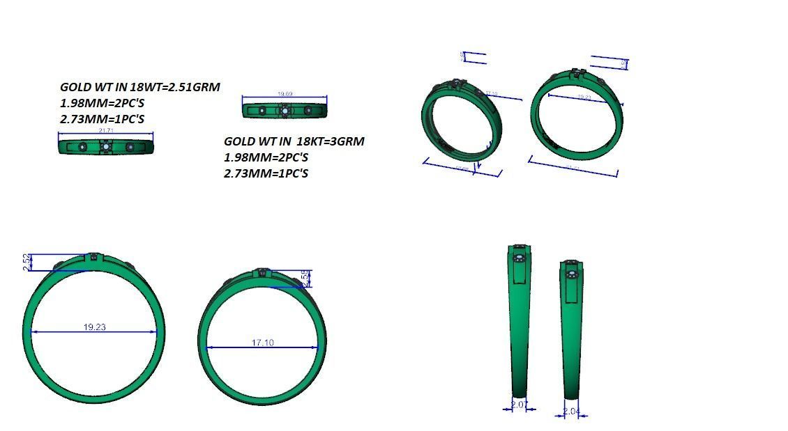 Wedding Band - 1922 3D print model_8