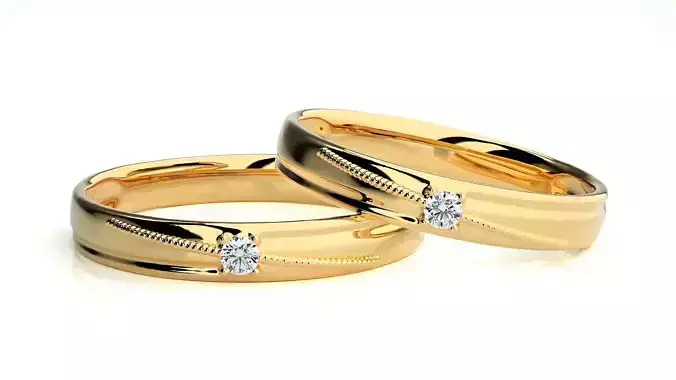Wedding Band - 614 193N 3D print model