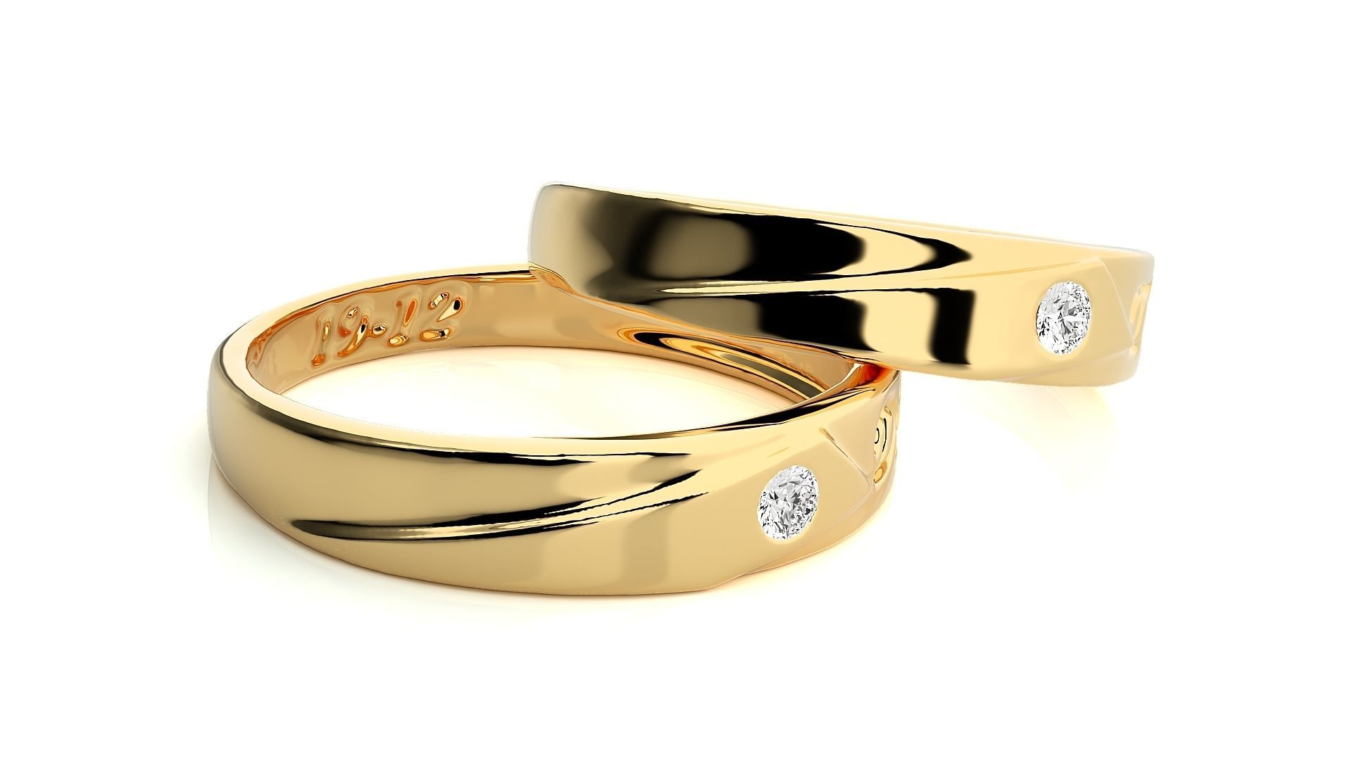 Wedding Band -  765 3D print model_9