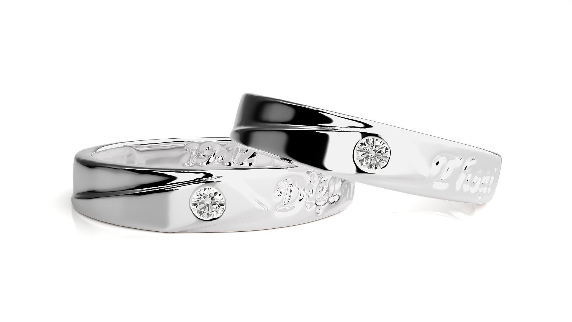 Wedding Band -  765 3D print model_5