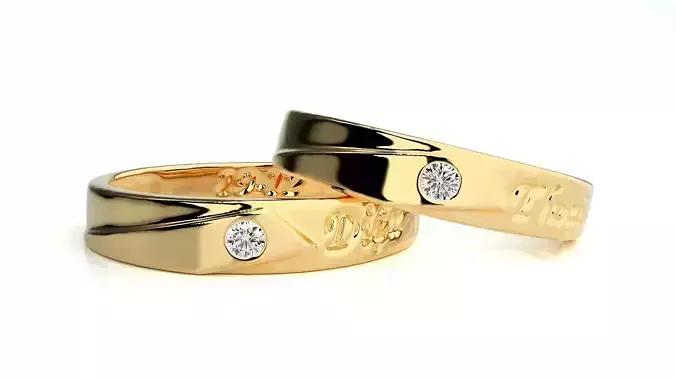 Wedding Band -  765 3D print model