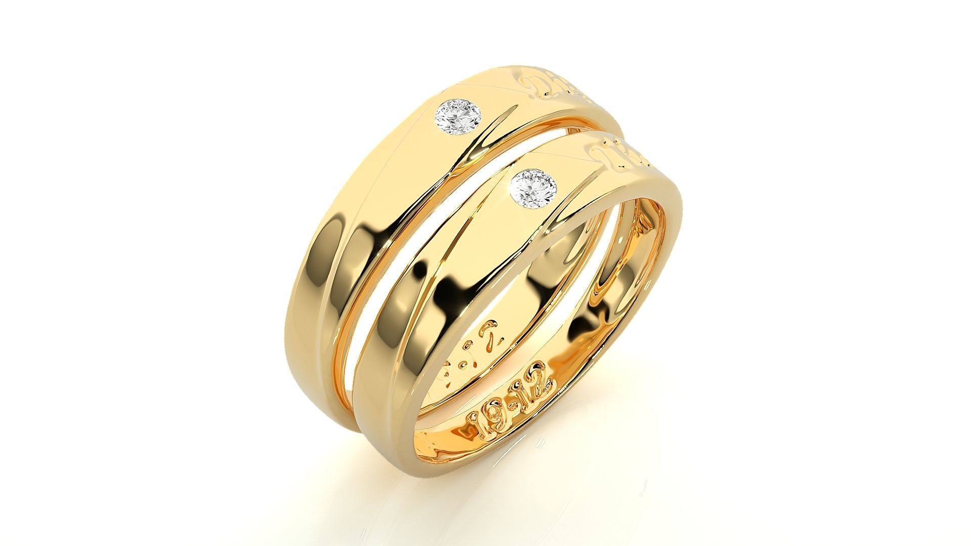 Wedding Band -  765 3D print model_11
