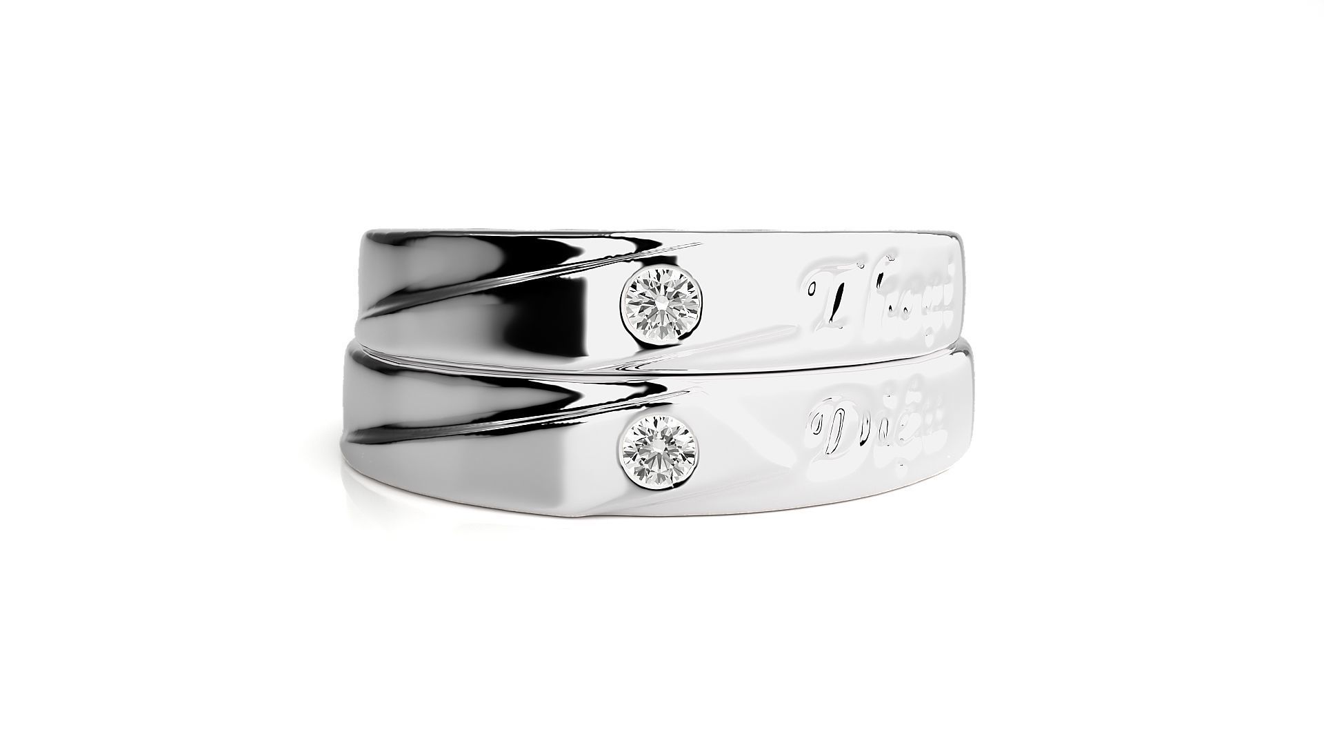 Wedding Band -  765 3D print model_7