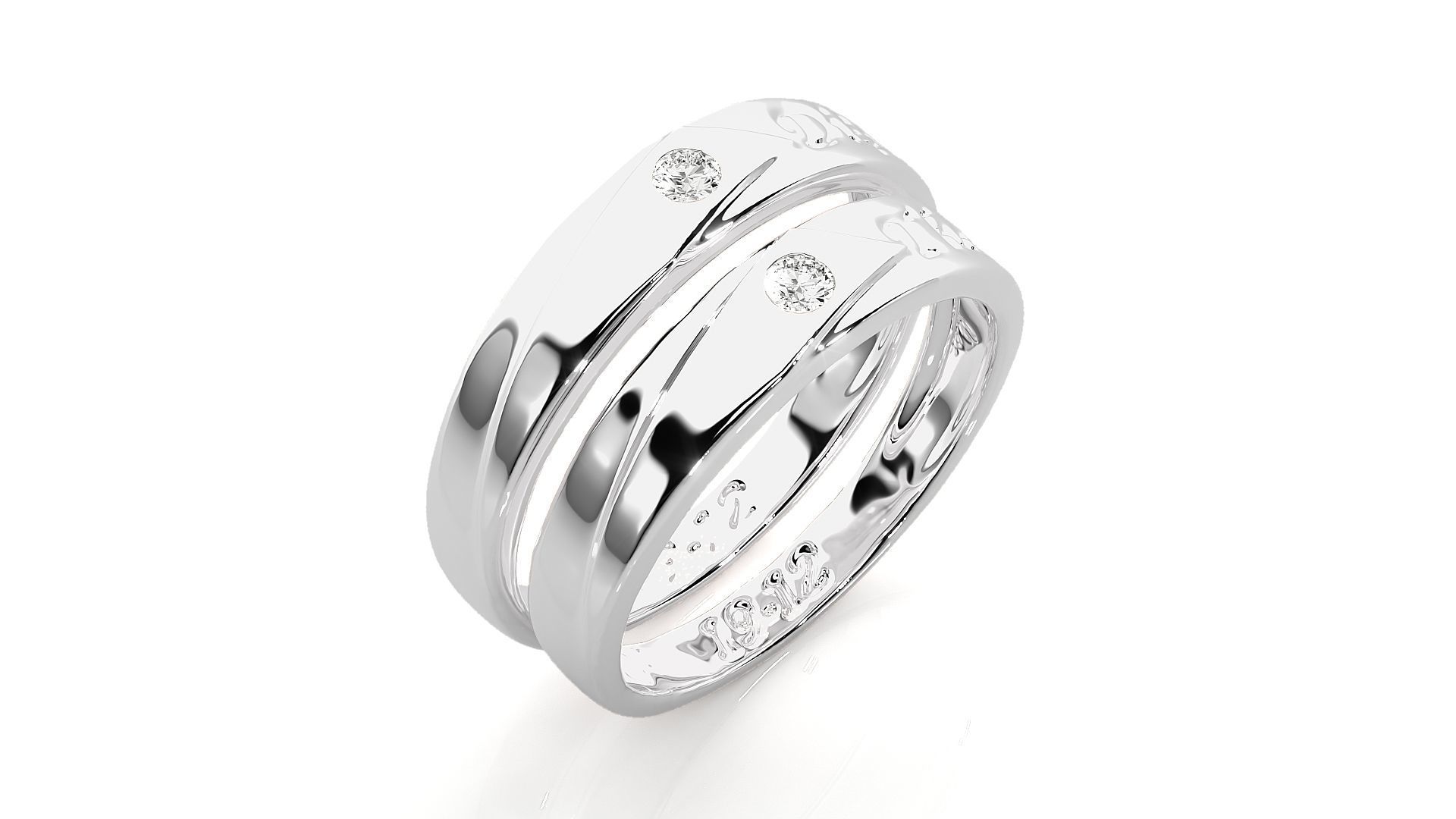 Wedding Band -  765 3D print model_8