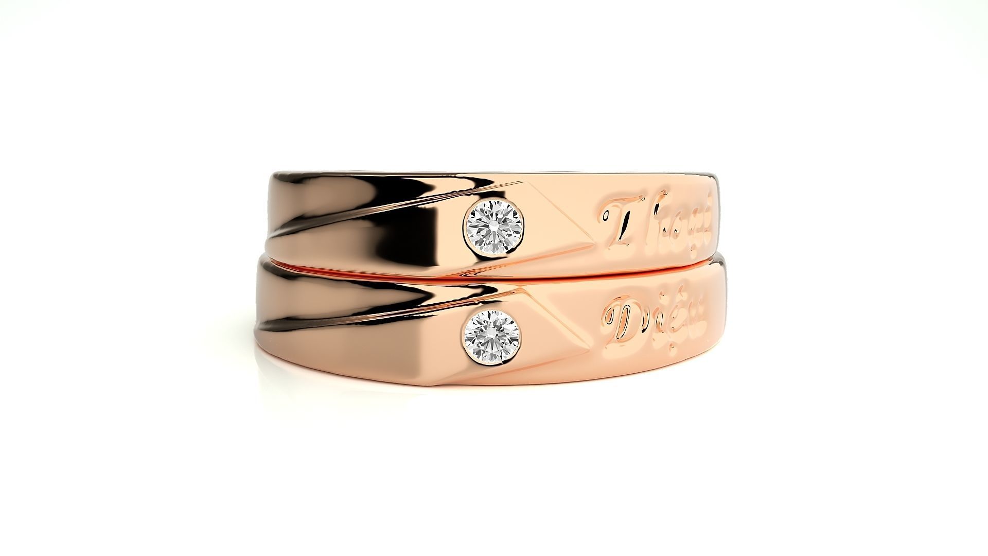 Wedding Band -  765 3D print model_3