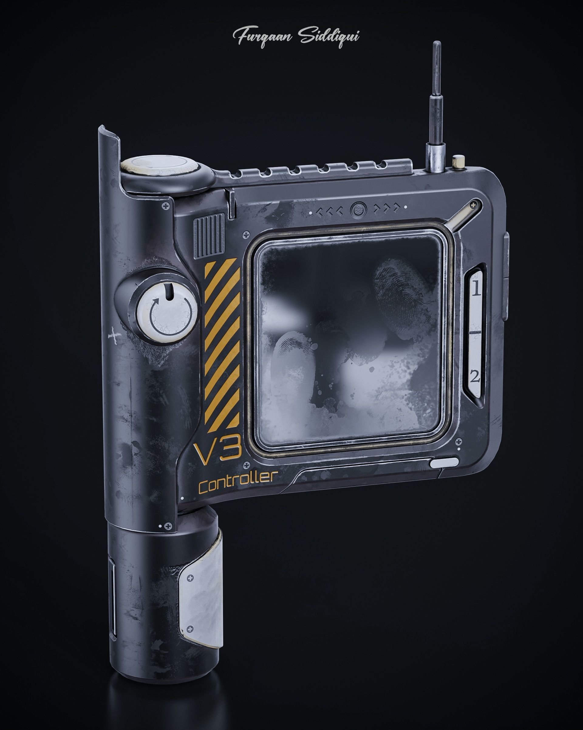 Sci-Fi Controller V3 Low-poly 3D model_1