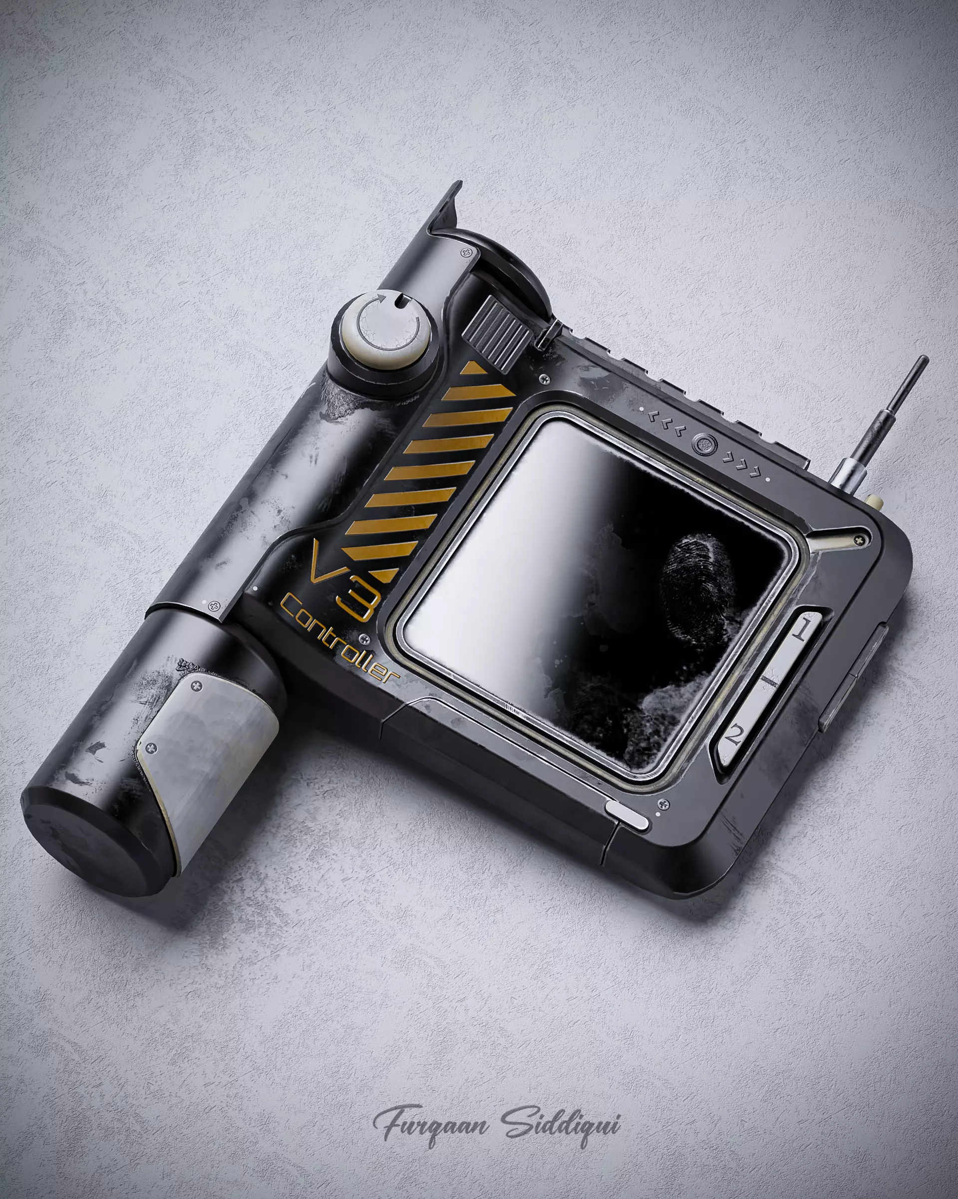 Sci-Fi Controller V3 Low-poly 3D model_0