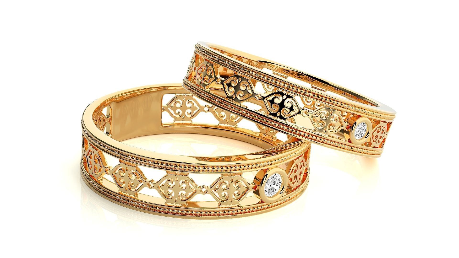 Wedding Band - 102 3D print model_10